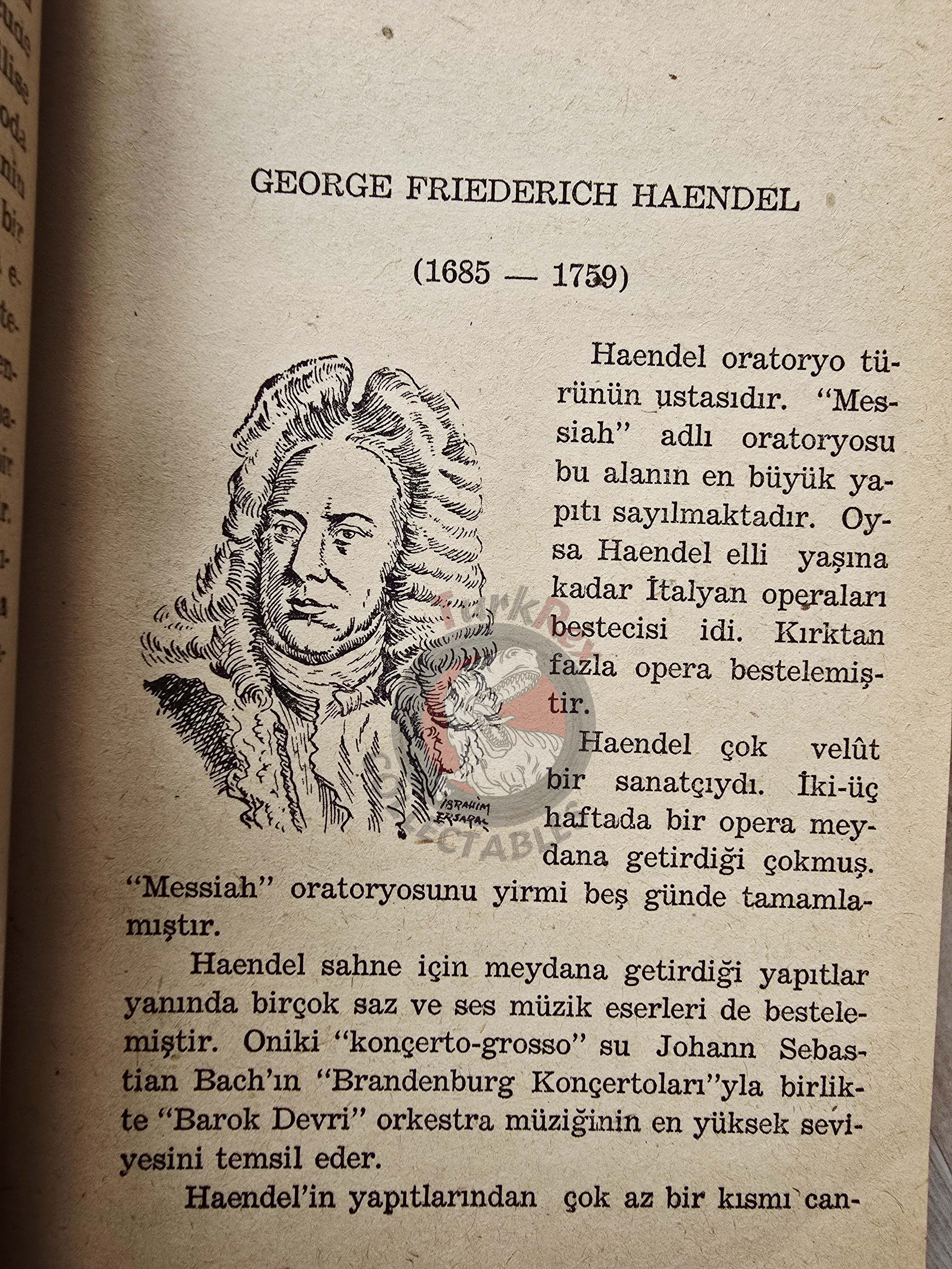 Great Composers 1959 1st by Turkish Writer Book Turkey Classical Music Bach Haydn