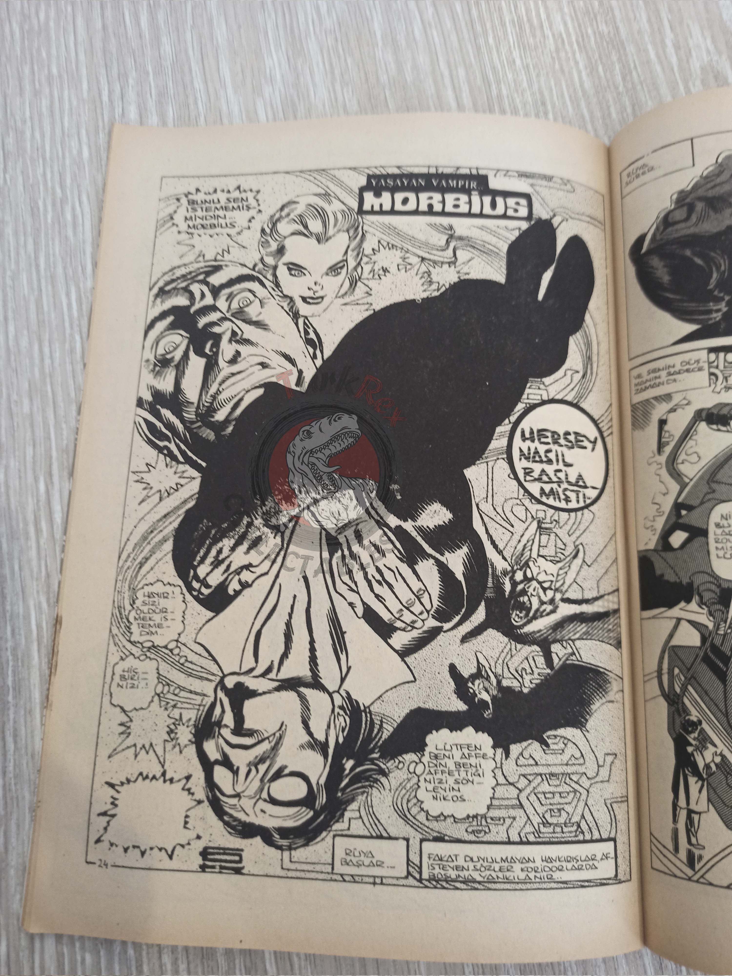 Vampirella #10 1976 Turkish Comic Turkey Warren Publishing cover #28 #18 Morbius