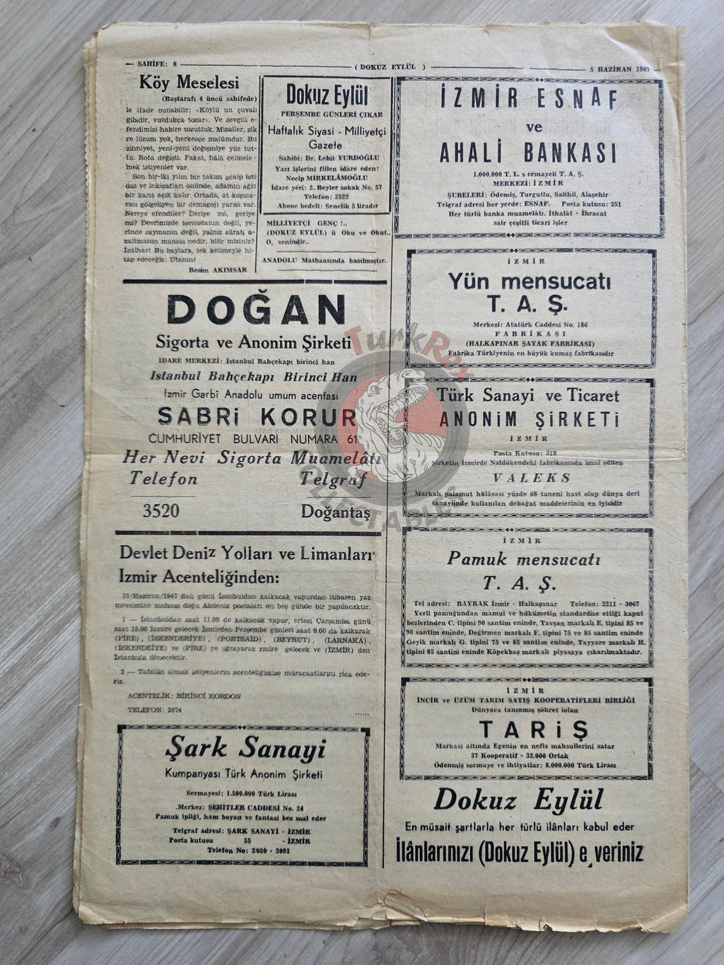 Turkish Freemasonry How Did the Freemasons Operate in İzmir 1947 Turkey Newspaper Masonic