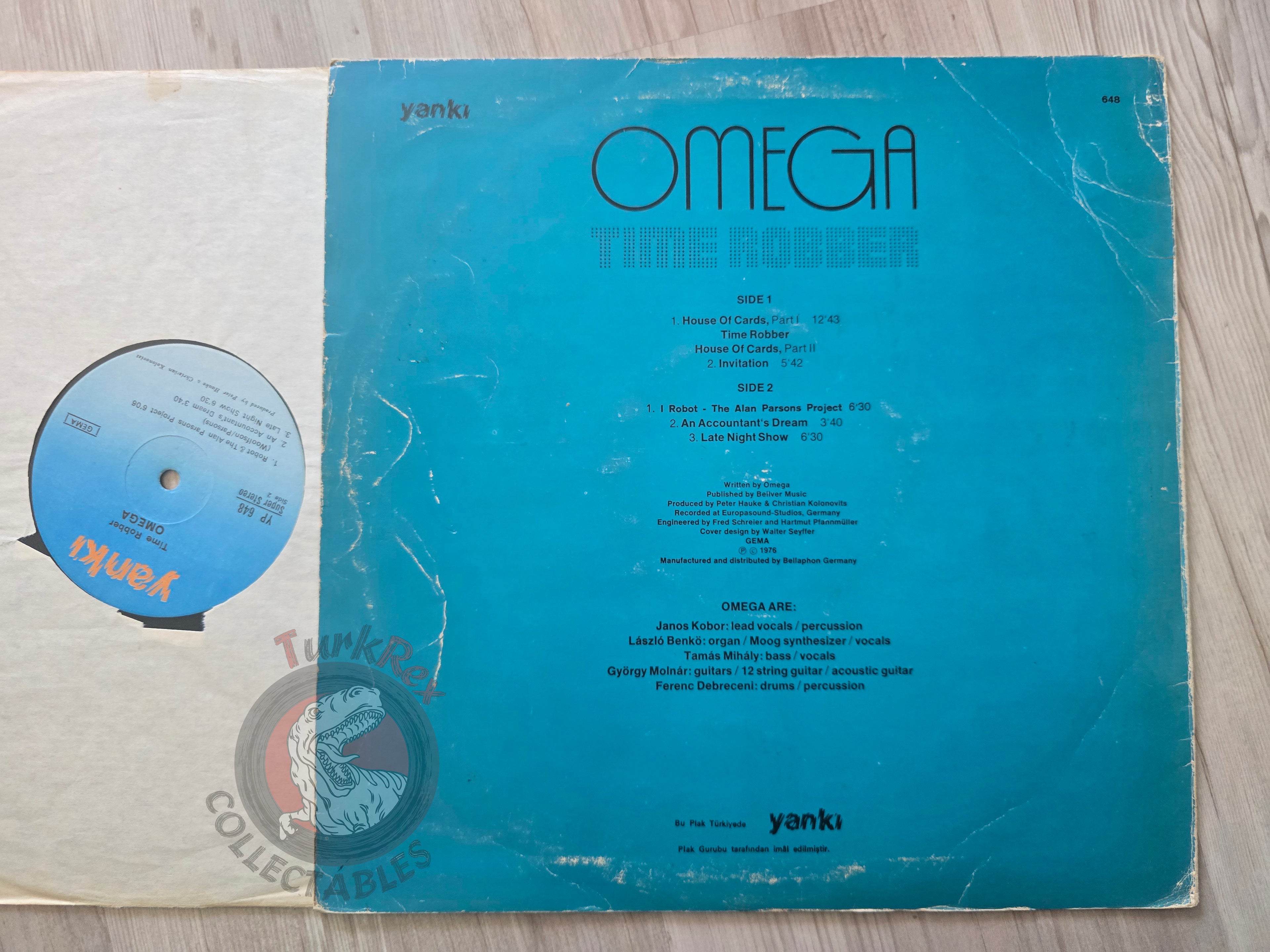 Omega – Time Robber Turkish Pressing Vinyl Turkey Edition