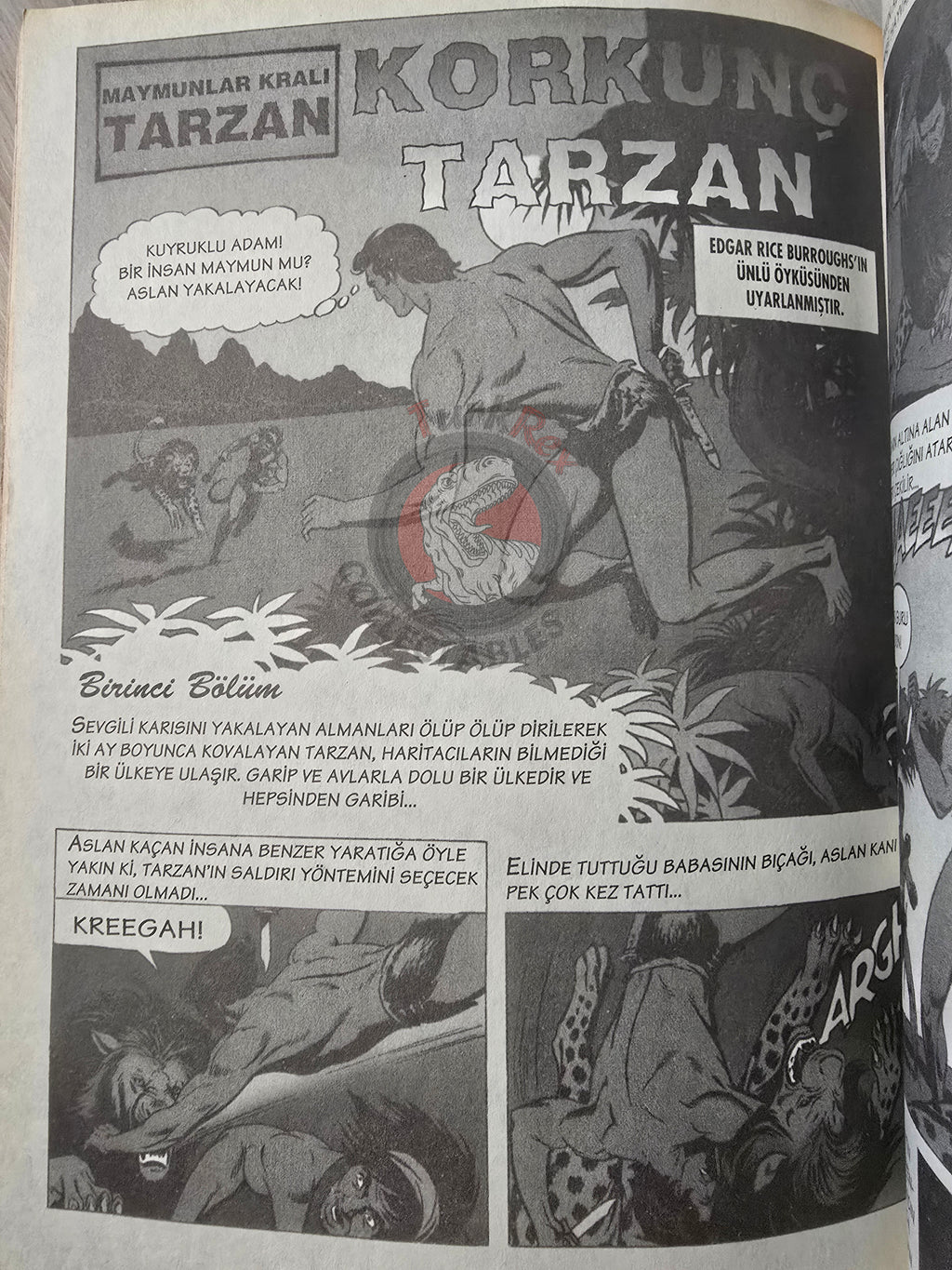 The Tarzan Comics Library #3 - Tarzan the Untamed Turkish Comic Turkey Russ Manning