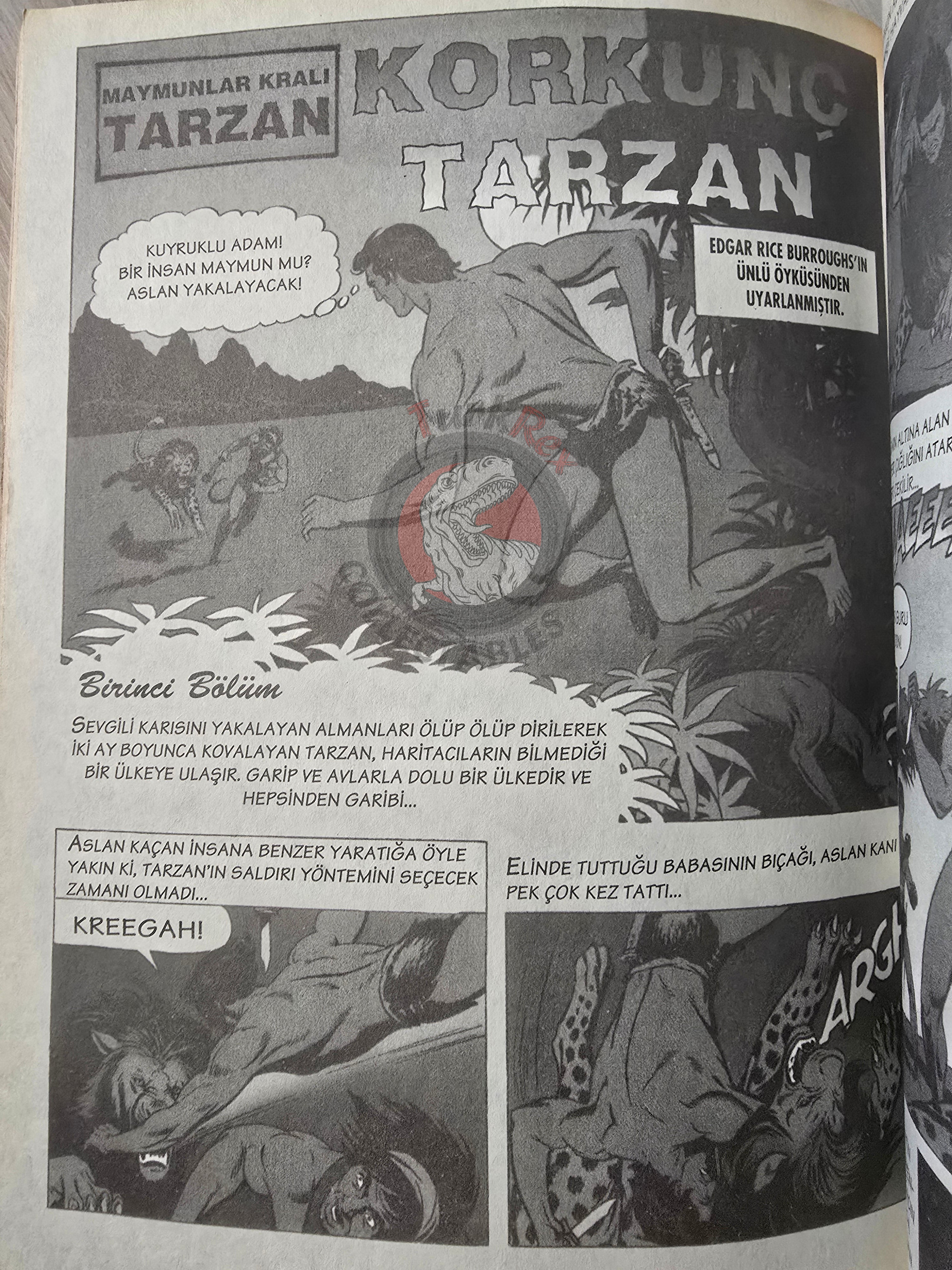 The Tarzan Comics Library #3 - Tarzan the Untamed Turkish Comic Turkey Russ Manning