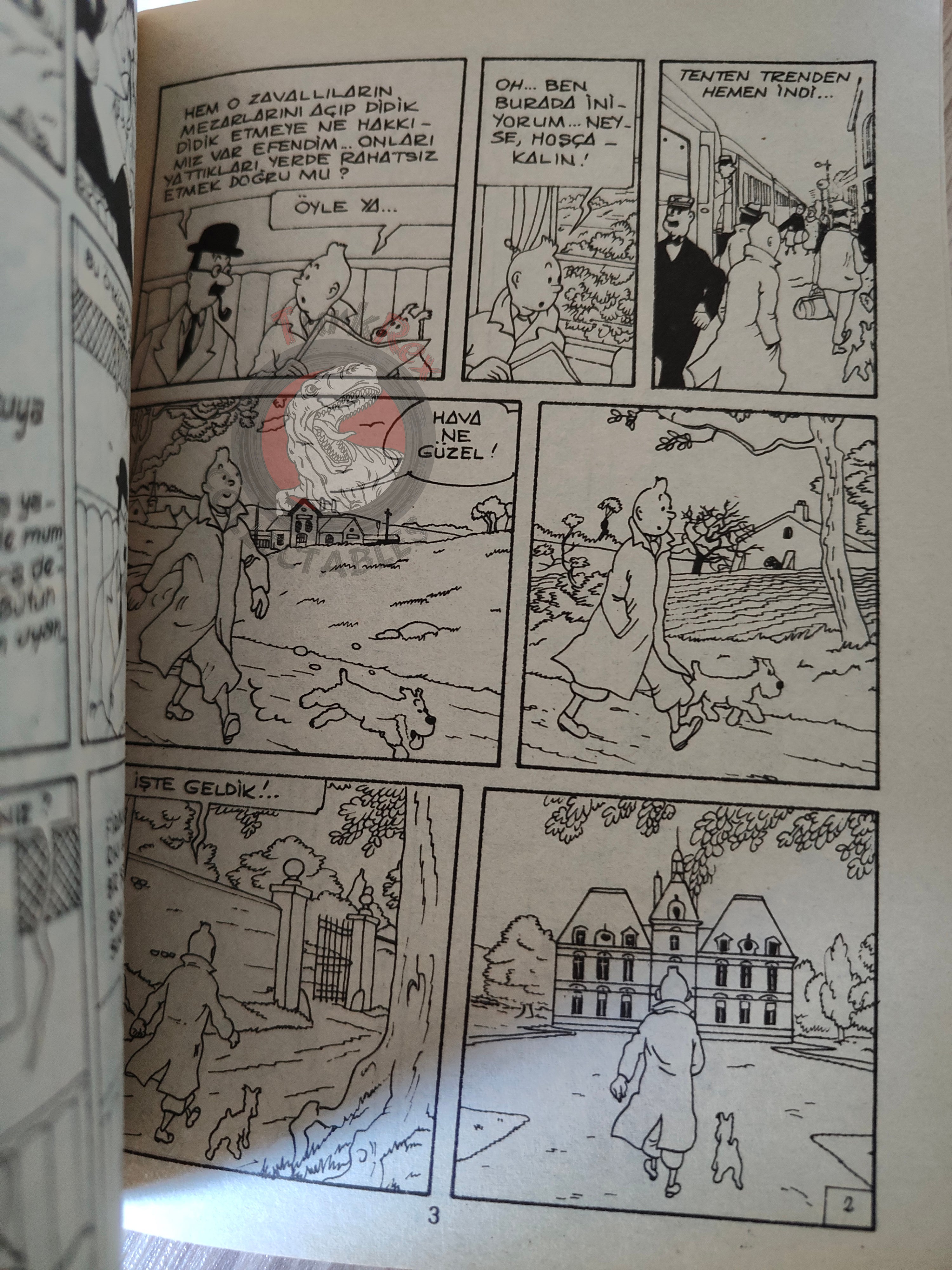 Tintin – The Seven Crystal Balls mid 1980s Turkish Edition Comic Turkey 1
