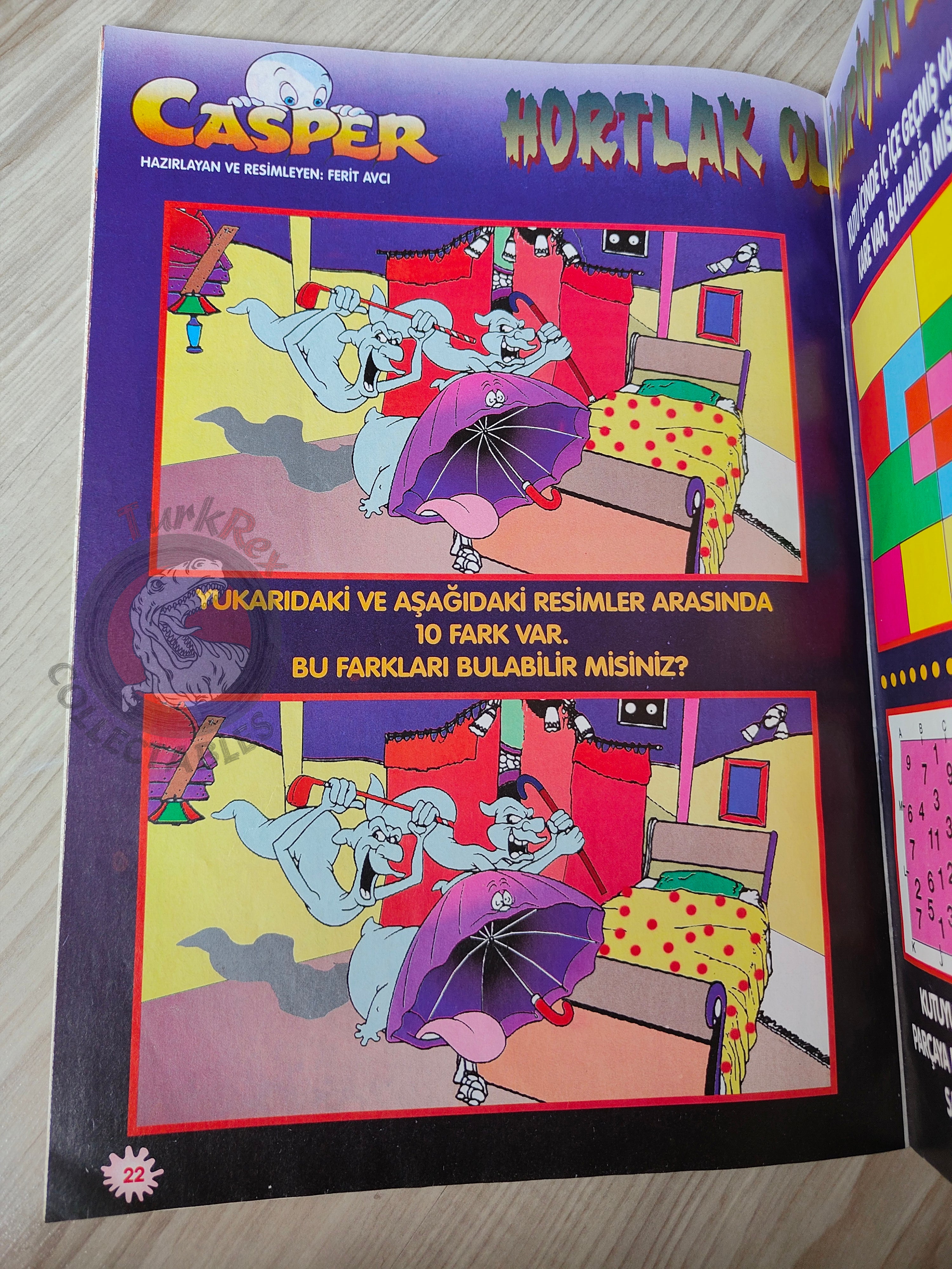 Casper the Friendly Ghost Magazine – Issue #21 1997 Turkish Comic Turkey