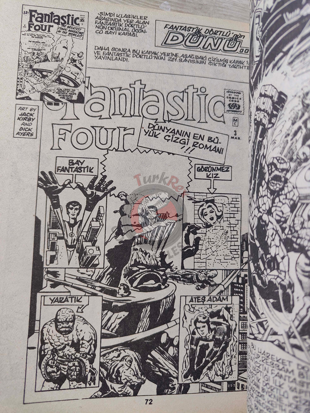 Fantastic Four #1 1988 Turkish Comic Turkey #190 #191 #192 #193