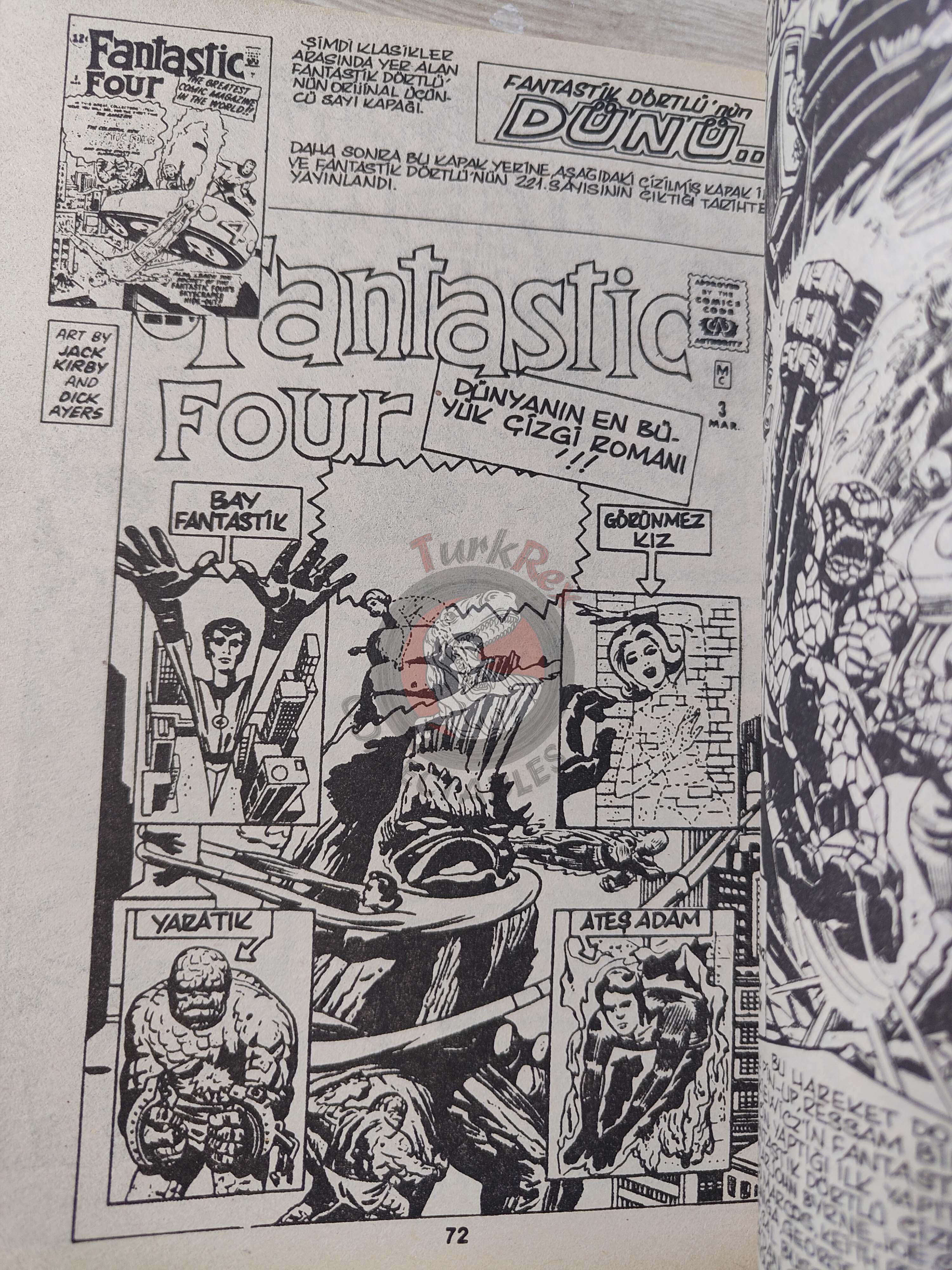 Fantastic Four #1 1988 Turkish Comic Turkey #190 #191 #192 #193
