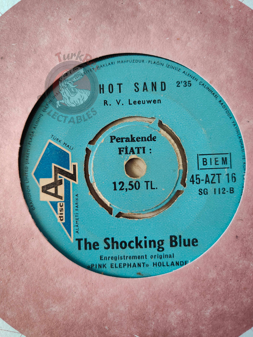 Shocking Blue – Venus / Hot Sand 7" Turkish Pressing Vinyl Turkey Edition 2