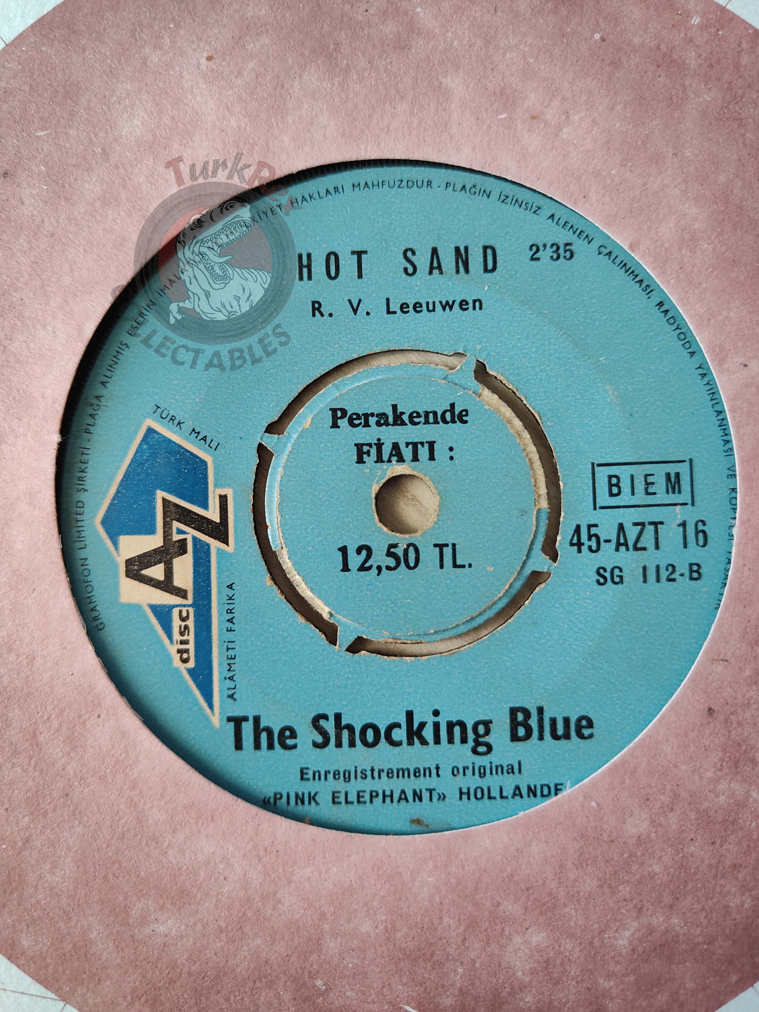Shocking Blue – Venus / Hot Sand 7" Turkish Pressing Vinyl Turkey Edition 2