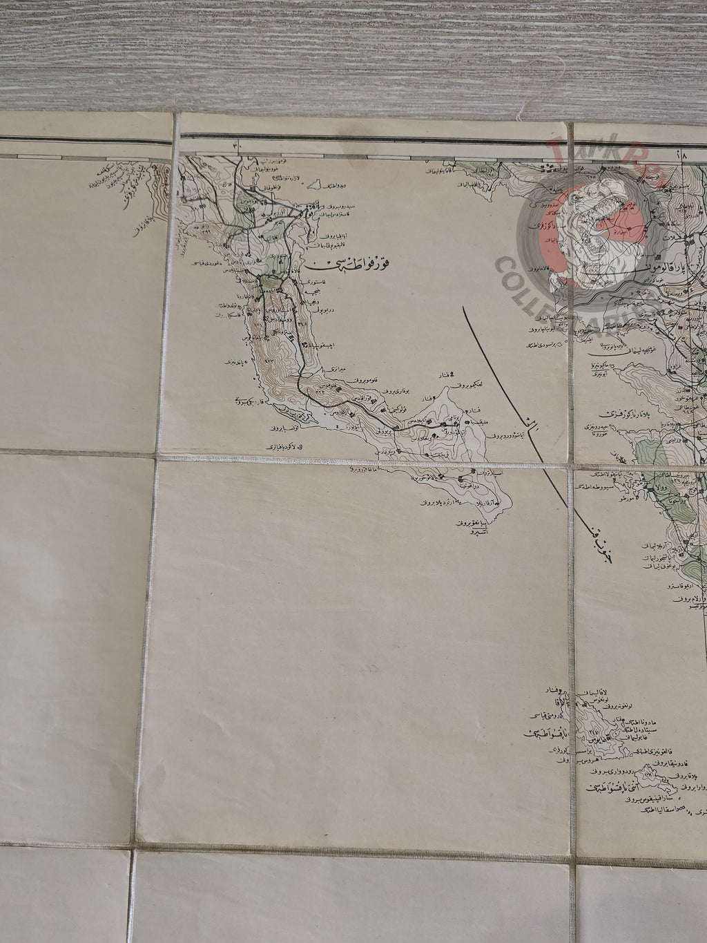 Corfu Island Greece Ottoman Military Map WW1 Gaios Parga
