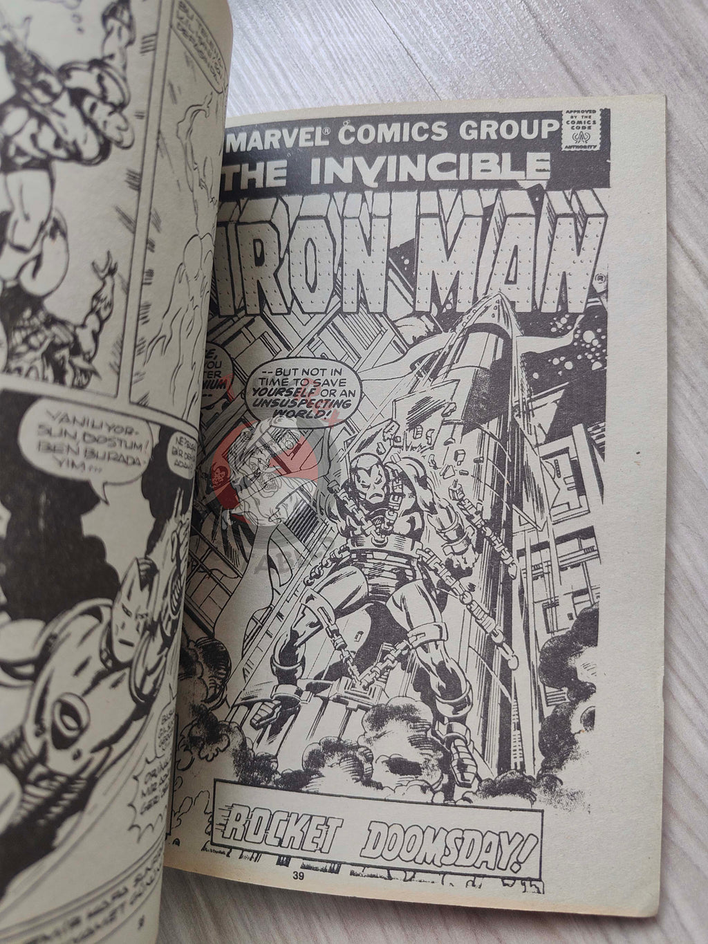 Iron Man #8 Demir Adam 1989 Turkish Comic Turkey #97 #98 #99 #100