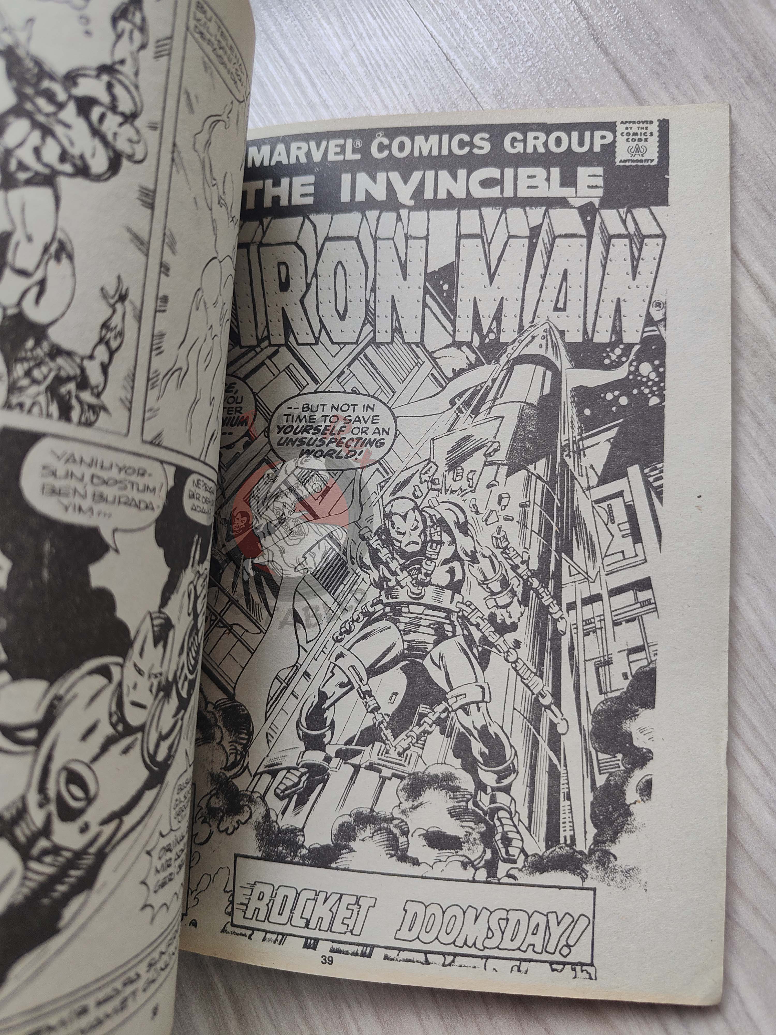 Iron Man #8 Demir Adam 1989 Turkish Comic Turkey #97 #98 #99 #100