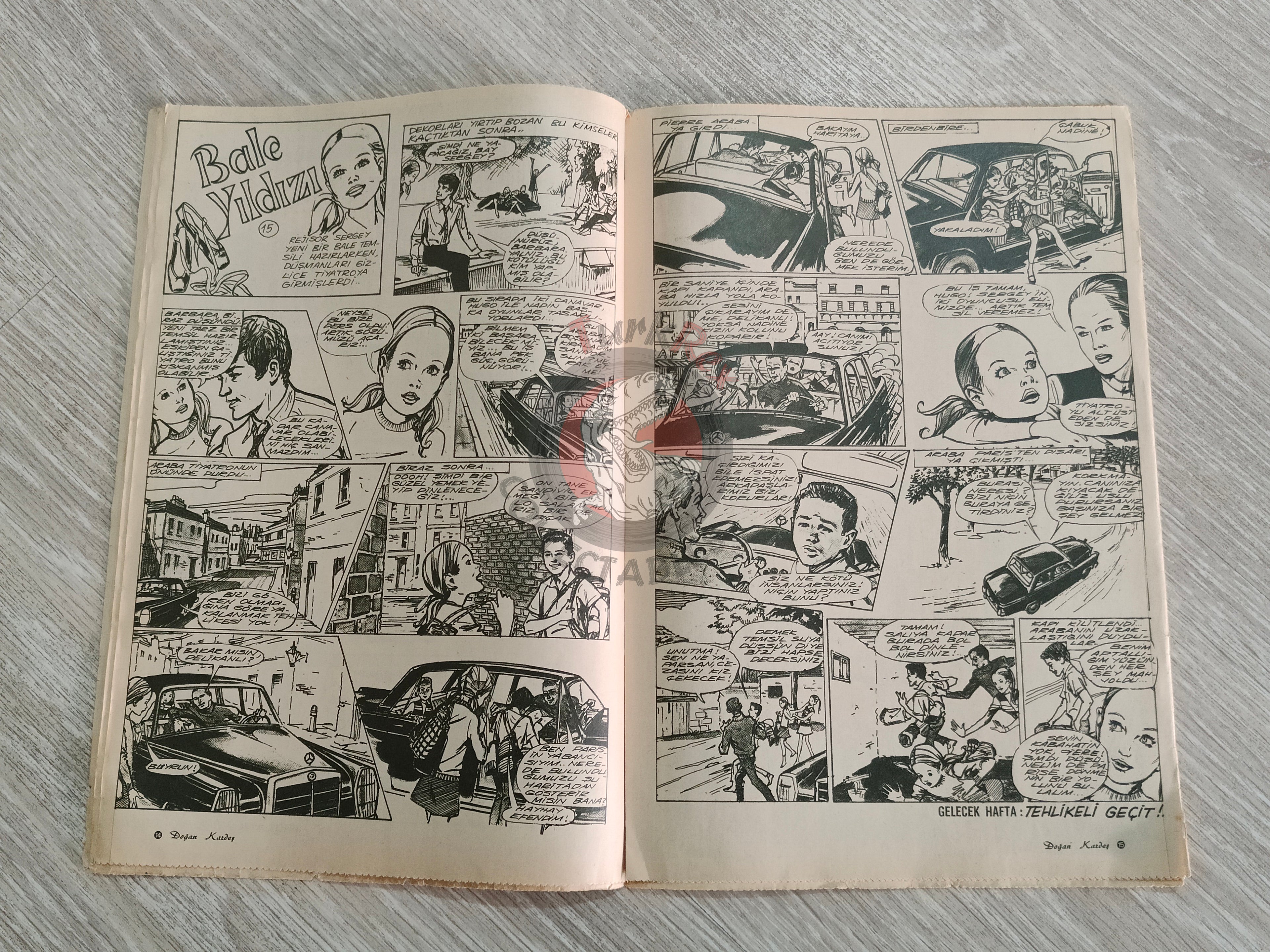 Doğan Kardeş 1971 Magazine #31 Turkish Comic Turkey Johnny Galaxy, Alice In Wonderland