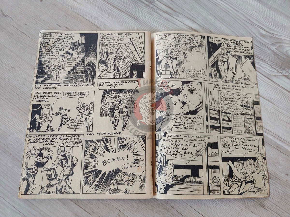 1001 Özel #148 1955 Tarzan - Brick Bradford Turkish Comic Mag Turkey