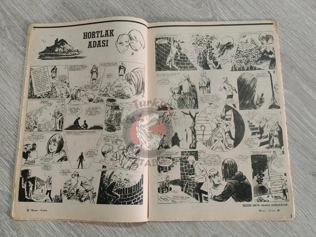 Doğan Kardeş 1971 Magazine #36 Turkish Comic Turkey Sinbad the Sailor Alice In Wonderland