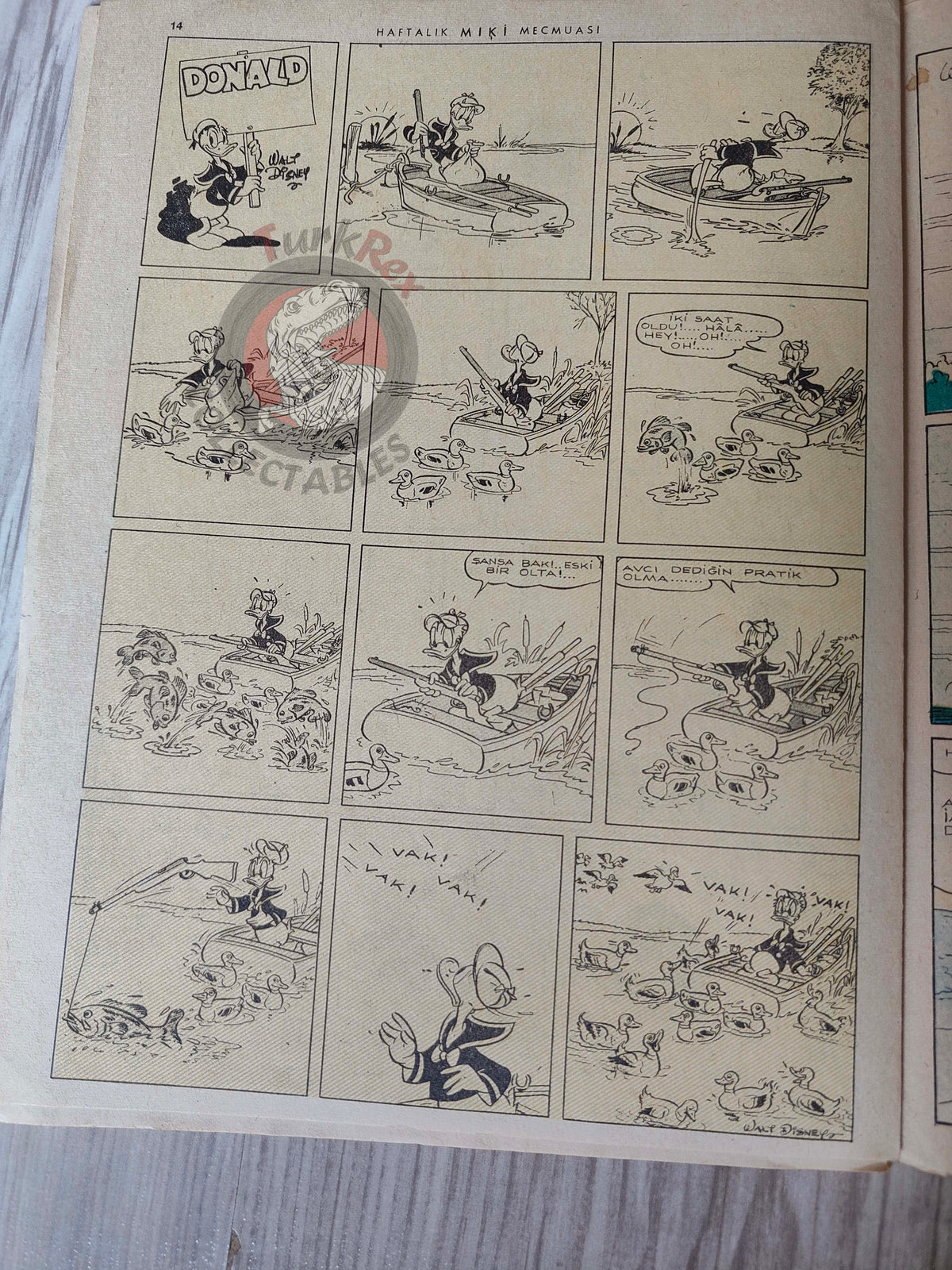 Mickey Mouse Mag #56 1963 Turkish Comic Turkey Walt Disney Donald Duck Chip ’n Dale