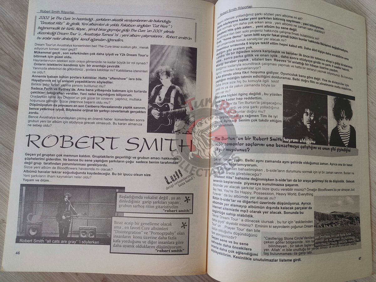 Lull 2002 Robert Smith The Cure Turkish Mag Turkey Amelie The Notwist Tindersticks