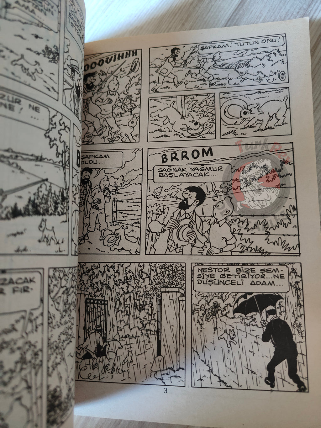Tintin – The Calculus Affair mid 1980s Turkish Edition Comic Turkey 2