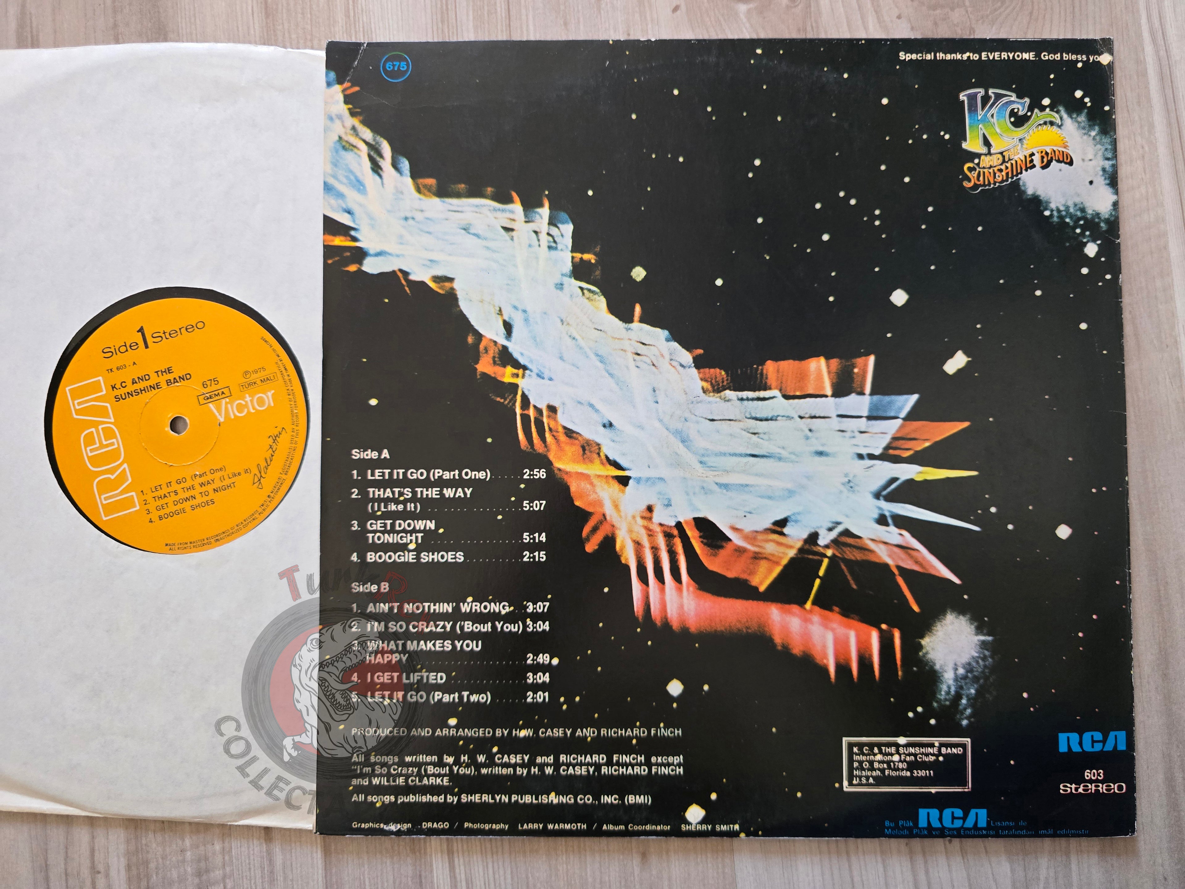 KC & The Sunshine Band – KC And The Sunshine Band Turkish Pressing Vinyl Turkey Edition