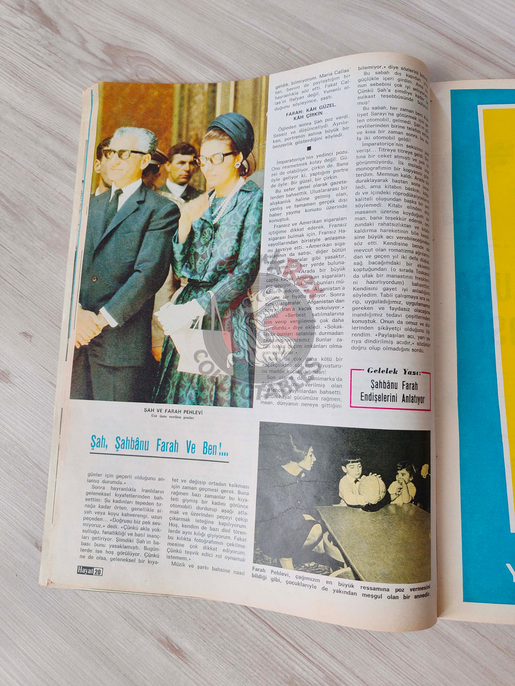 Hayat 1967 The Shah of Iran Turkish Mag Turkey Mohammad Reza Pahlavi Jacqueline Kennedy Onassis Vietnam