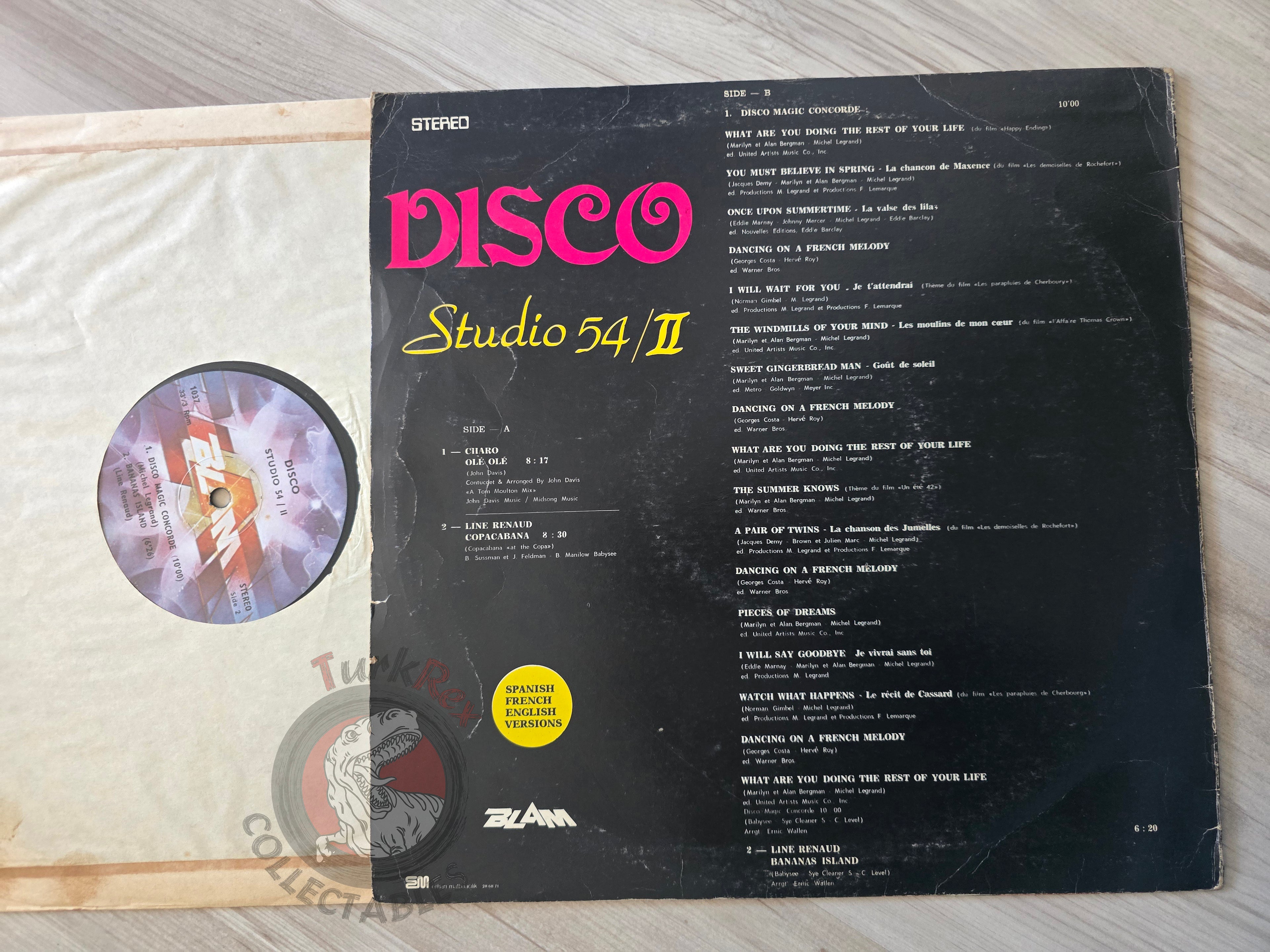 Various – Disco Studio 54 II Turkish Pressing Vinyl Turkey Edition