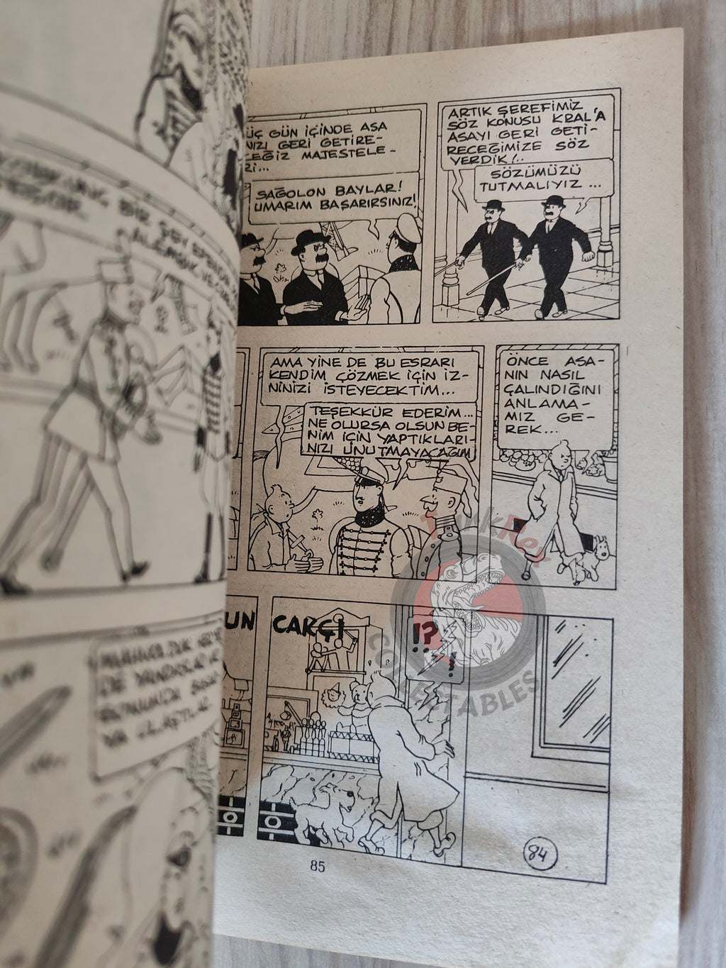 Tintin – King Ottokar's Sceptre early 1980s Turkish Edition Comic Turkey 1