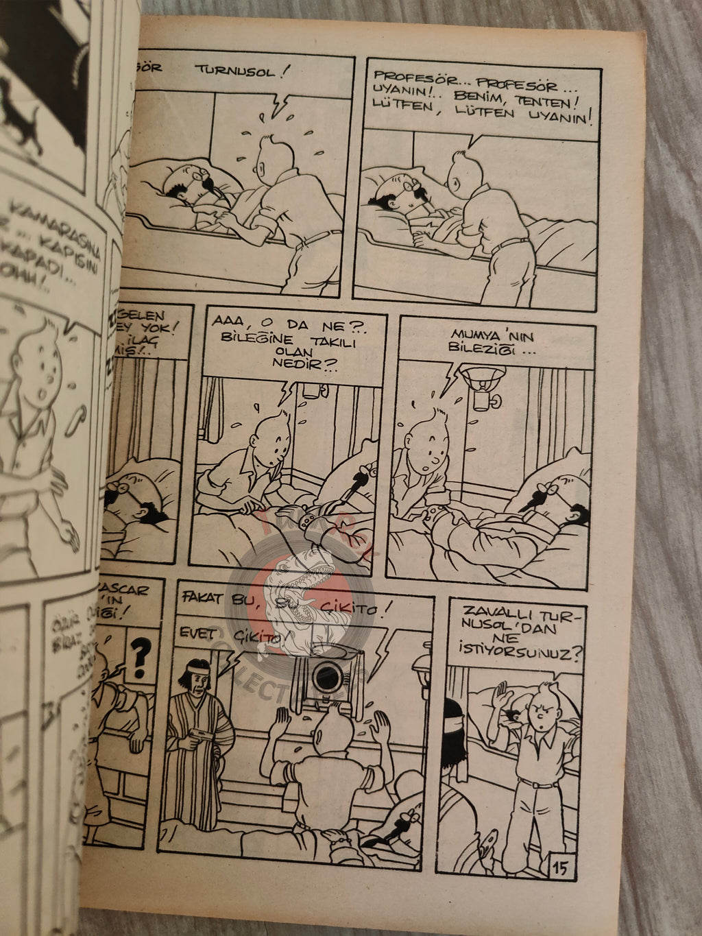 Tintin –  Prisoners of the Sun 1980s Turkish Edition Comic Turkey part 1