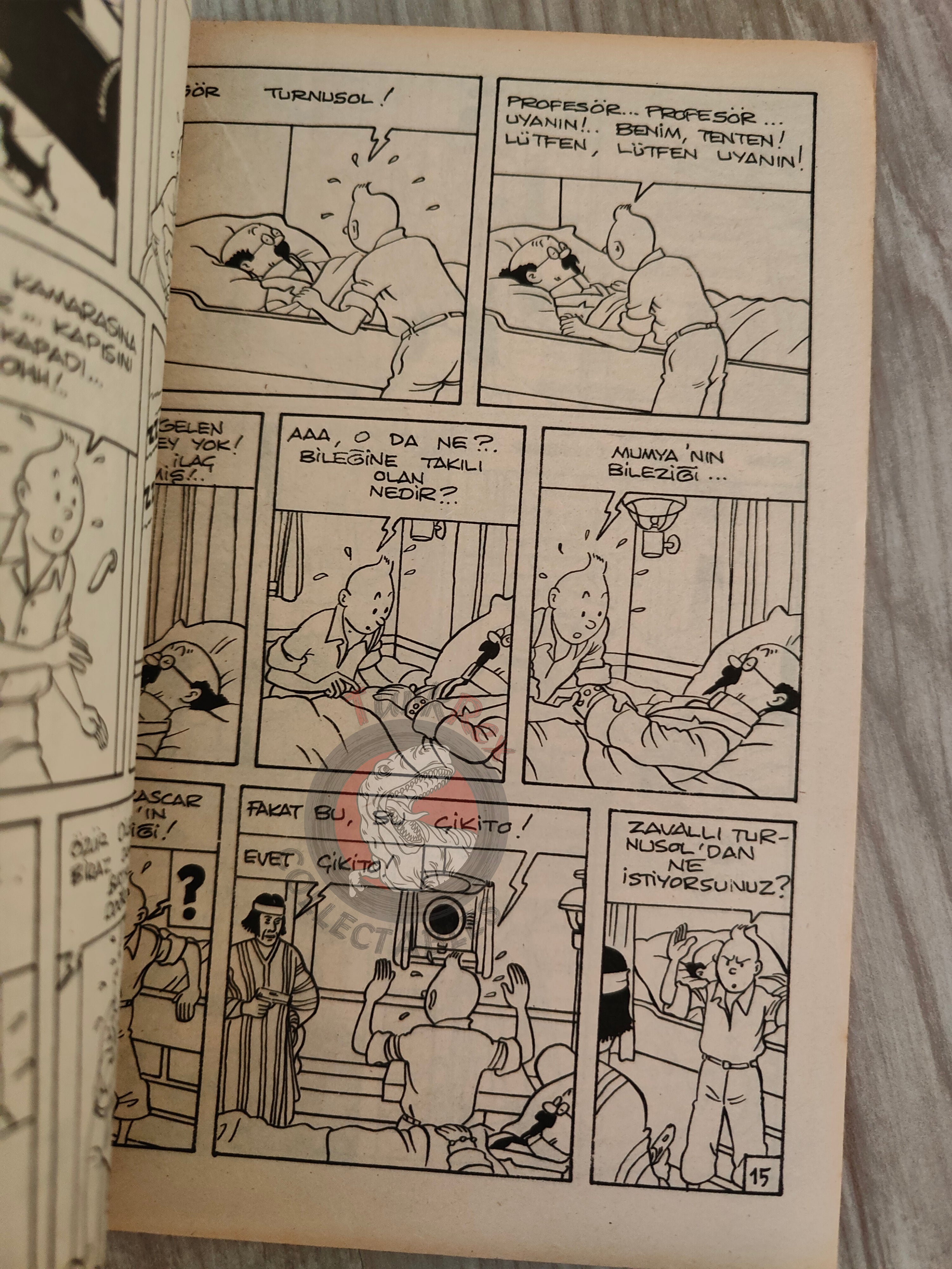 Tintin –  Prisoners of the Sun 1980s Turkish Edition Comic Turkey part 1