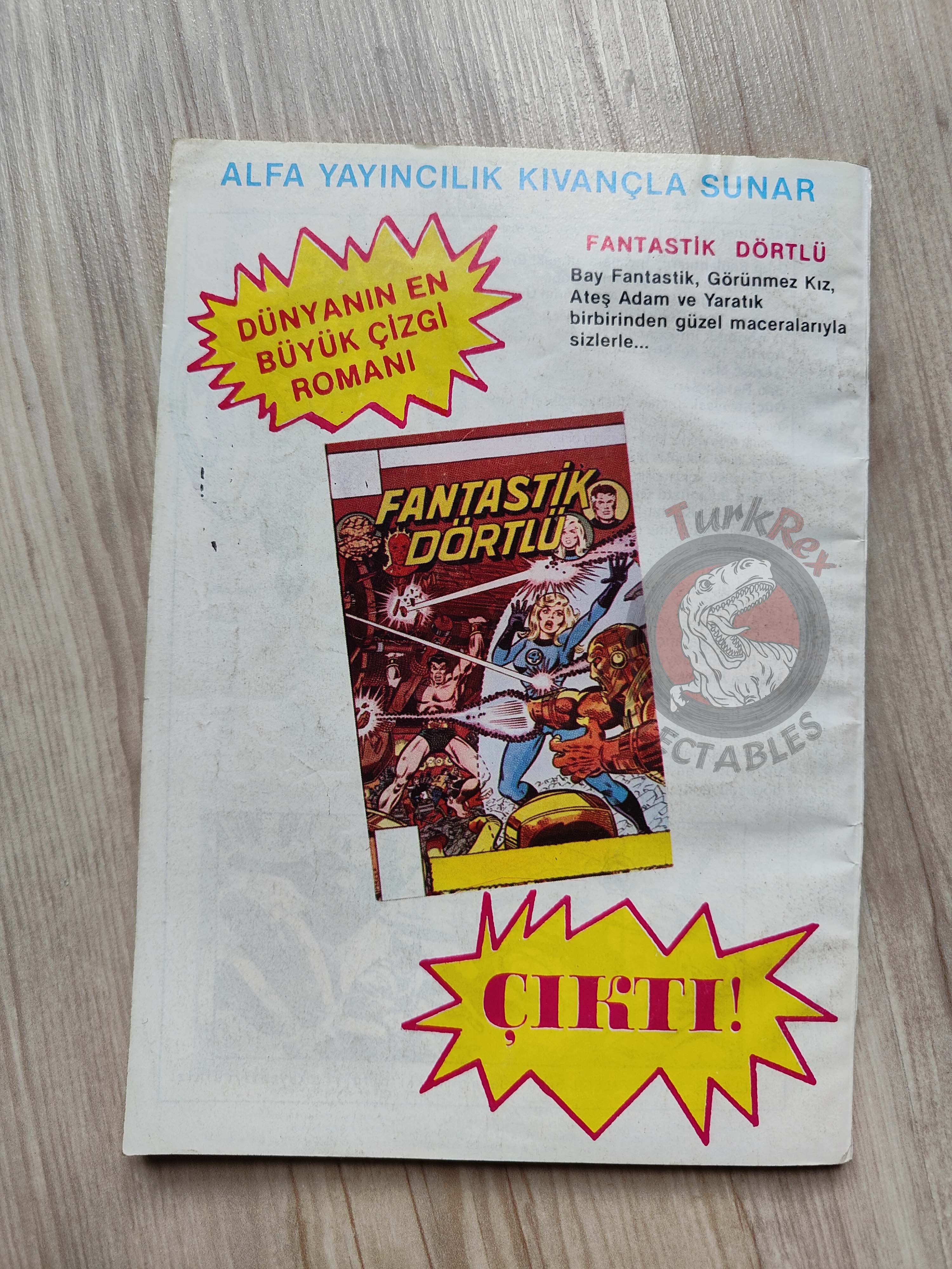 Captain America – Issue #2 1988 Turkish Comic Turkey #159 #160 #161 #162