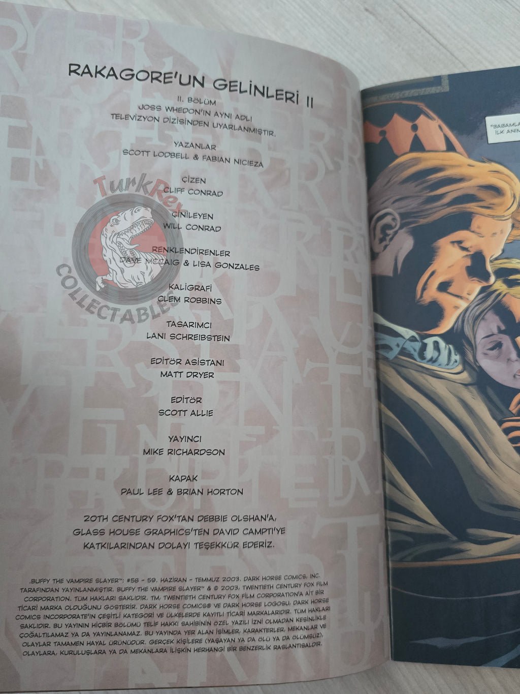 Buffy the Vampire Slayer – The Brides of Rakagore Turkish Comic Turkey #56 #57 #58 #59