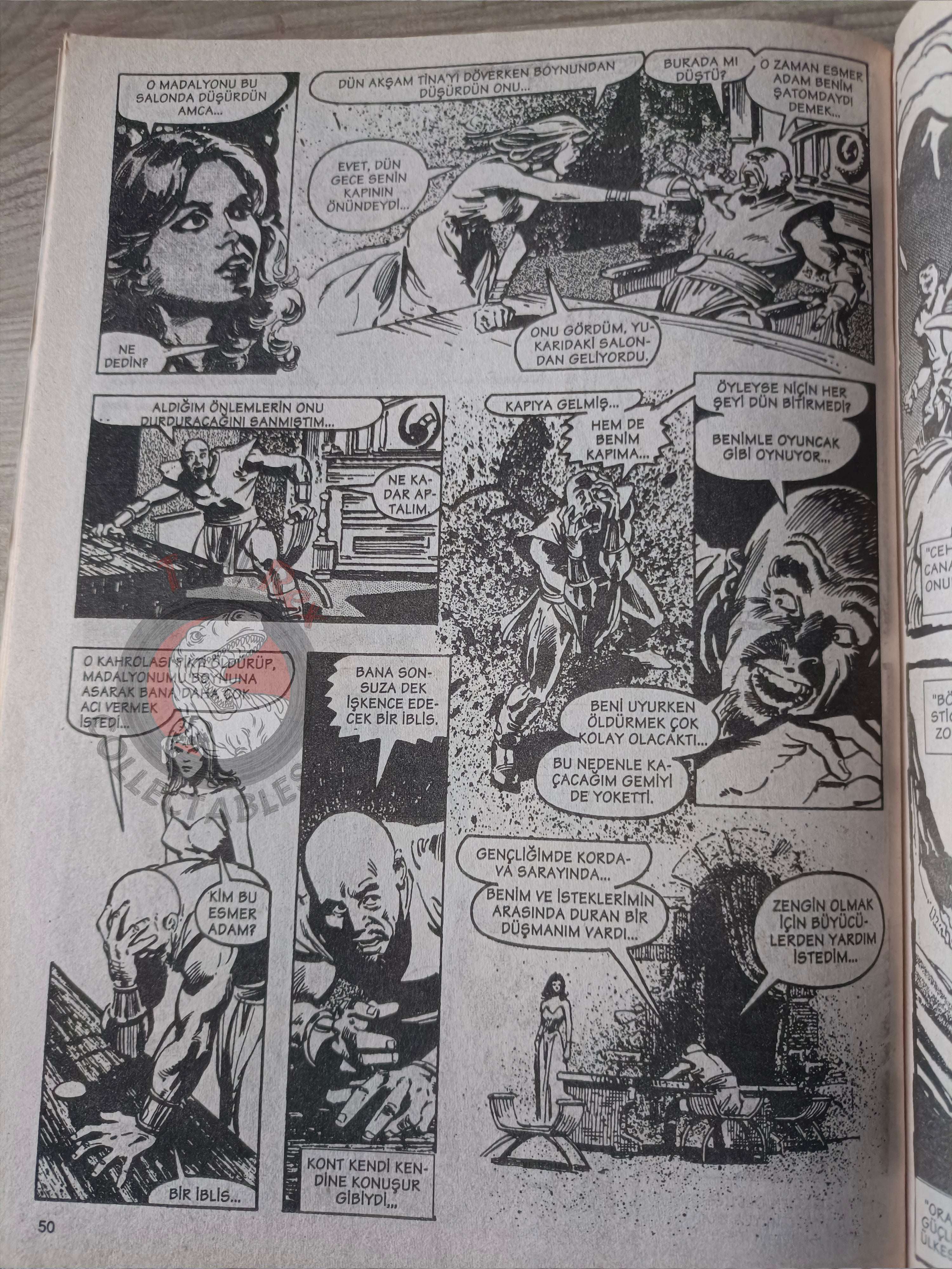 Kral Conan #4 The Savage Sword of #47 #48 Turkish Comic Turkey