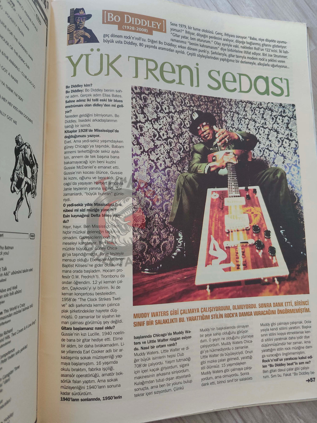 Roll 2008 Pinhani Turkish Mag Turkey  Bo Diddley Paul Weller New Model Army Gogol Bordello