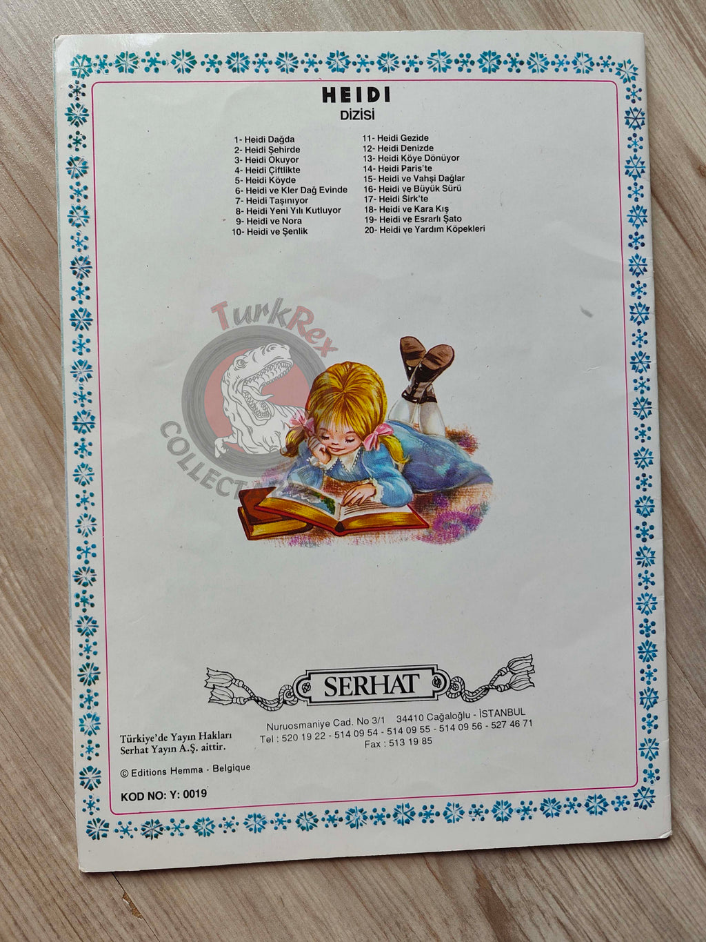 Johanna Spyri – Heidi Learns to Read and Write 1990s Turkish Book Turkey Illustrated Maury