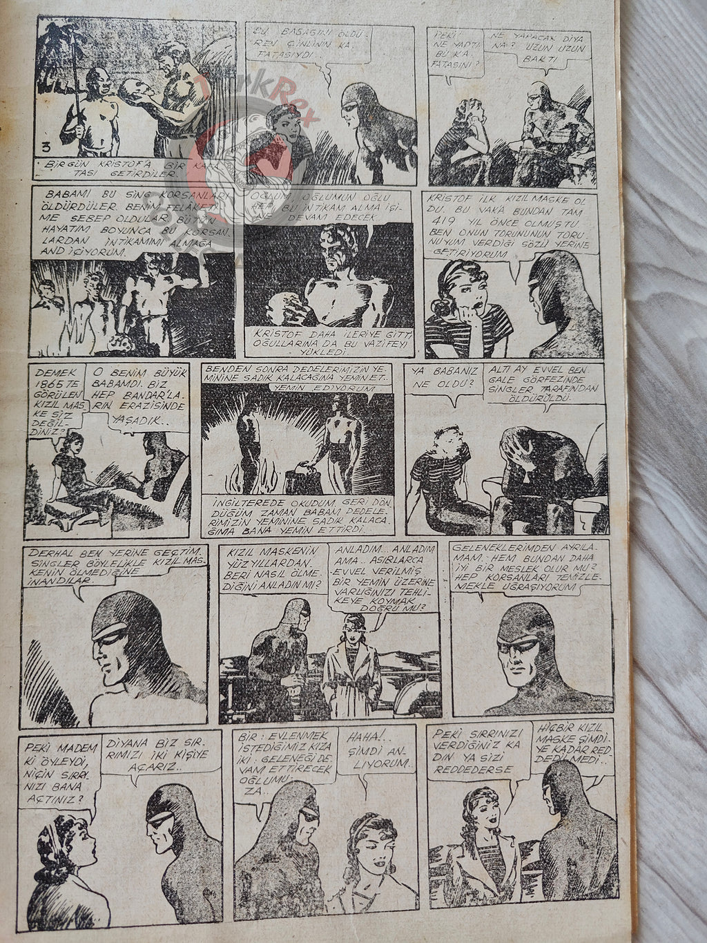 1001 Roman 1944 The Phantom - The Singh Brotherhood / The Sky Band Turkish Comic Mag Turkey