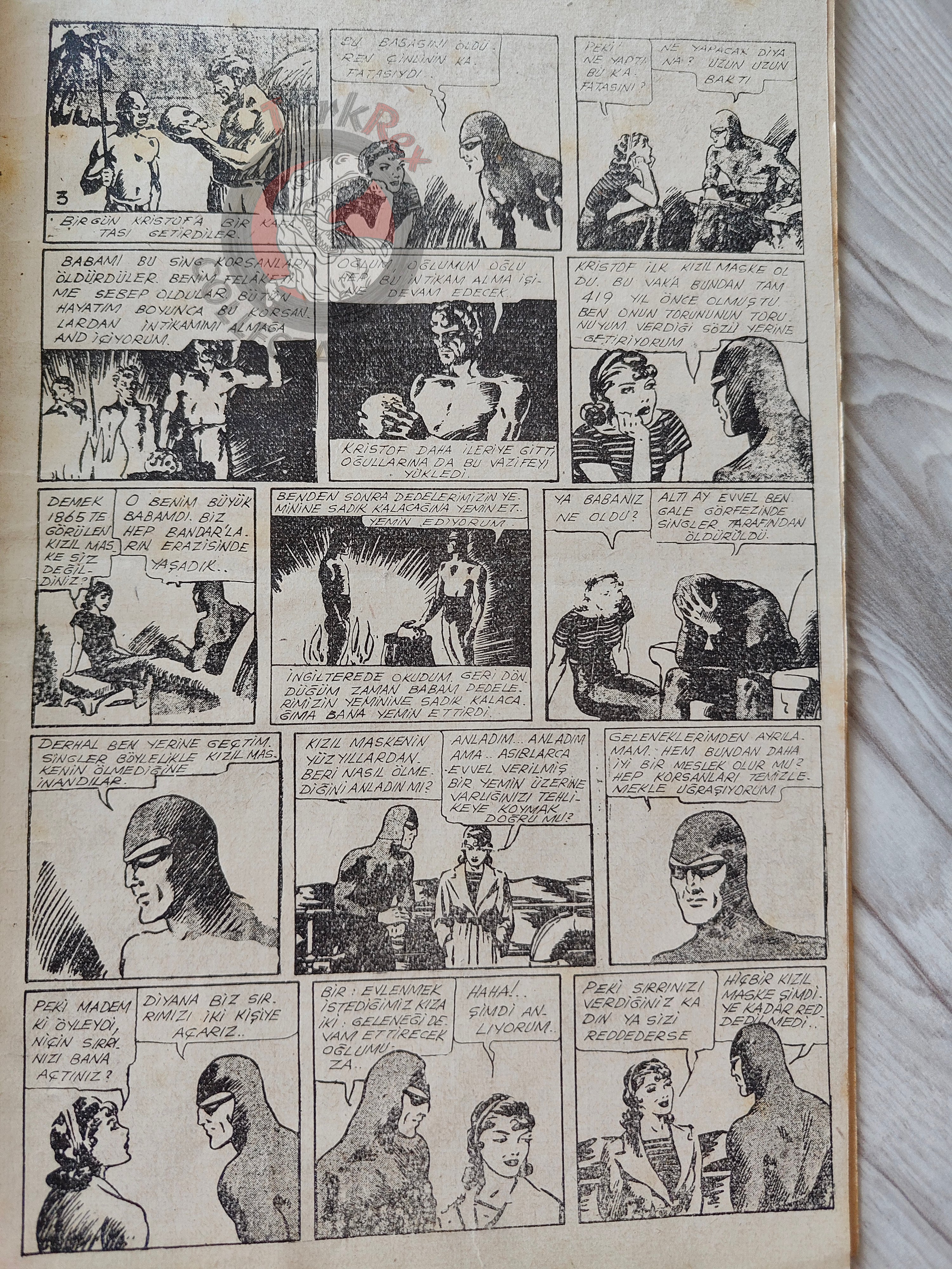 1001 Roman 1944 The Phantom - The Singh Brotherhood / The Sky Band Turkish Comic Mag Turkey