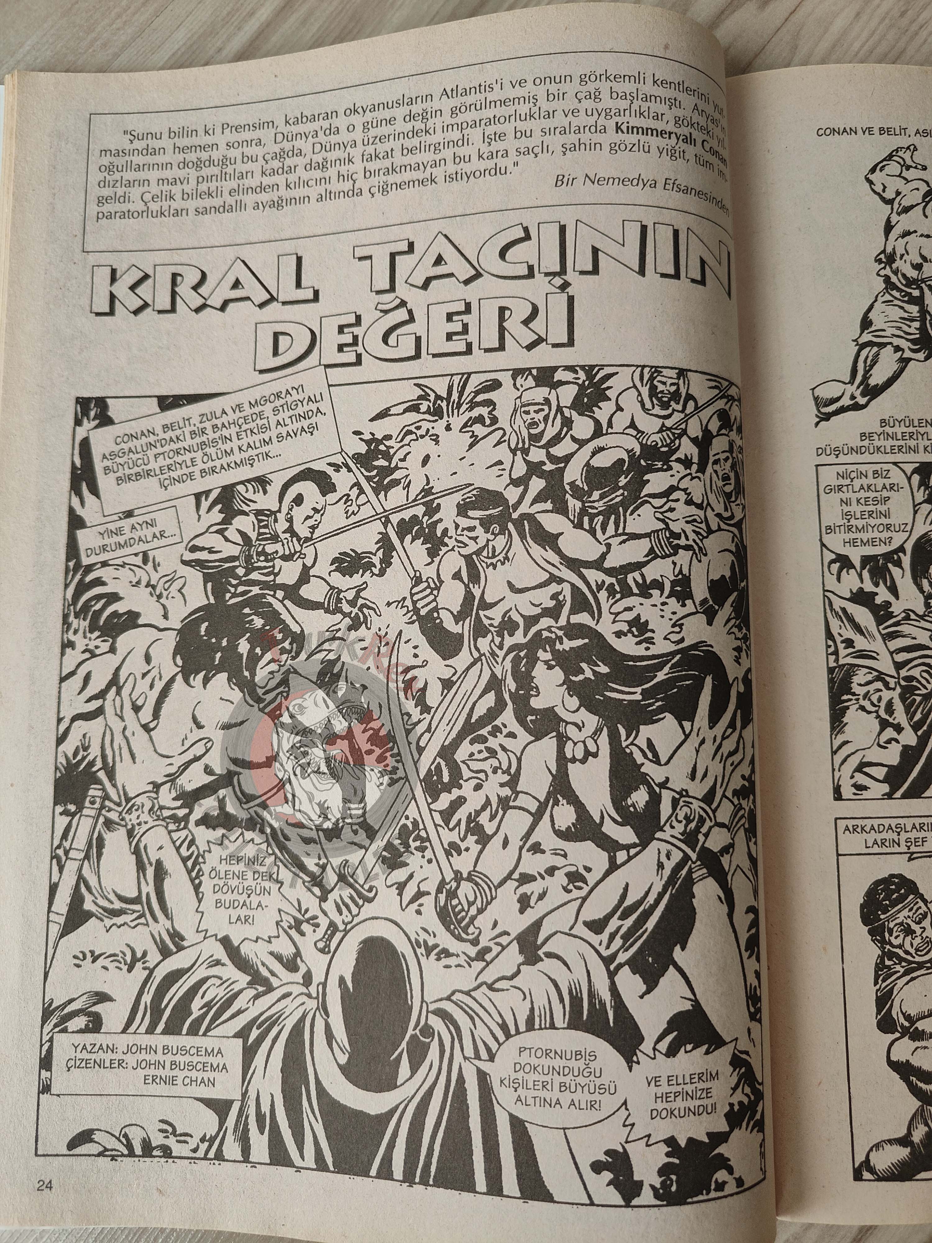 Conan The Barbarian #10 2001 Turkish Comic Turkey #92 #93 #94 #95