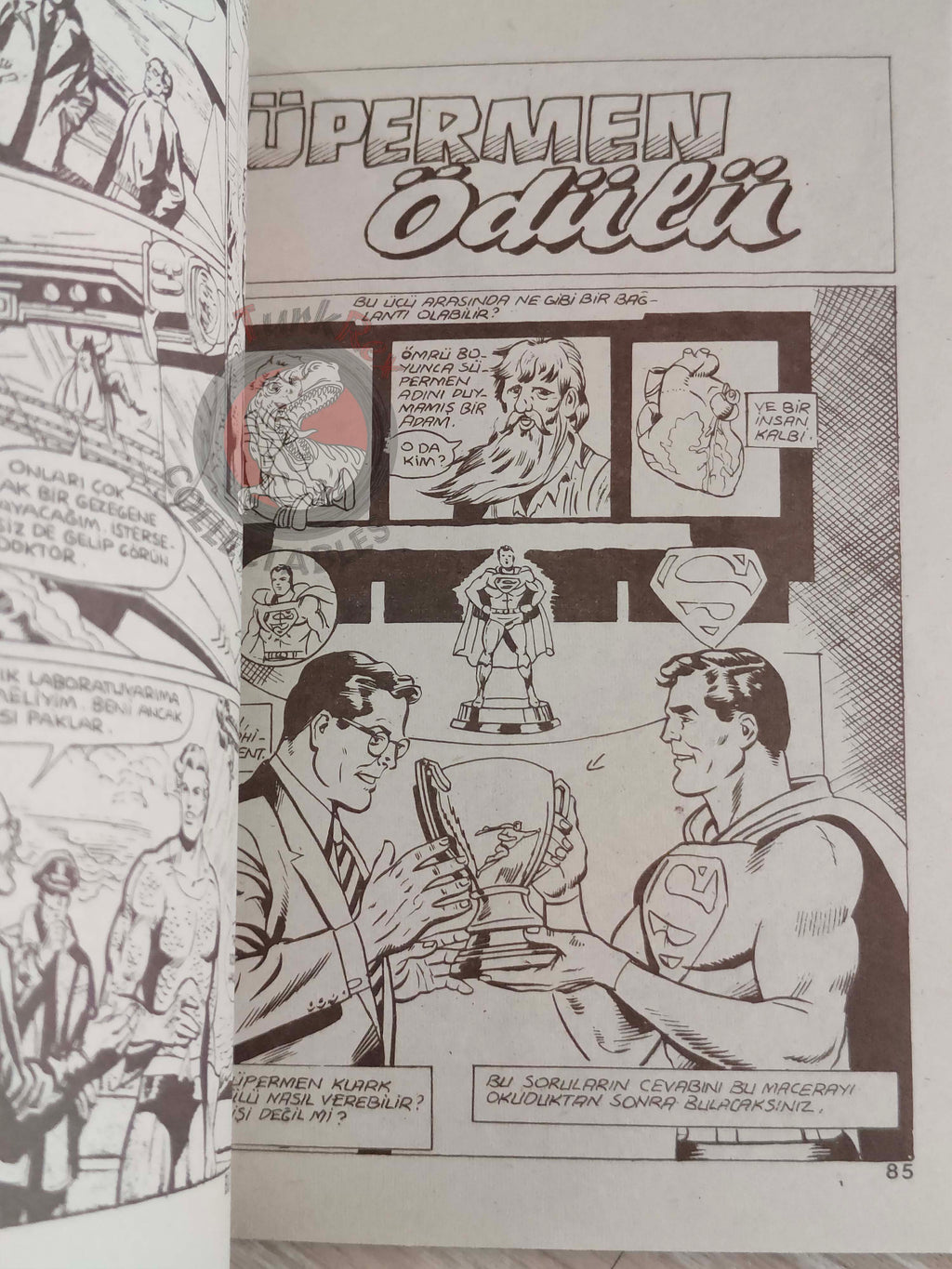Superman #70 1989 Turkish Comic Turkey Adventures of #432-#434 DC Comics Presents #48