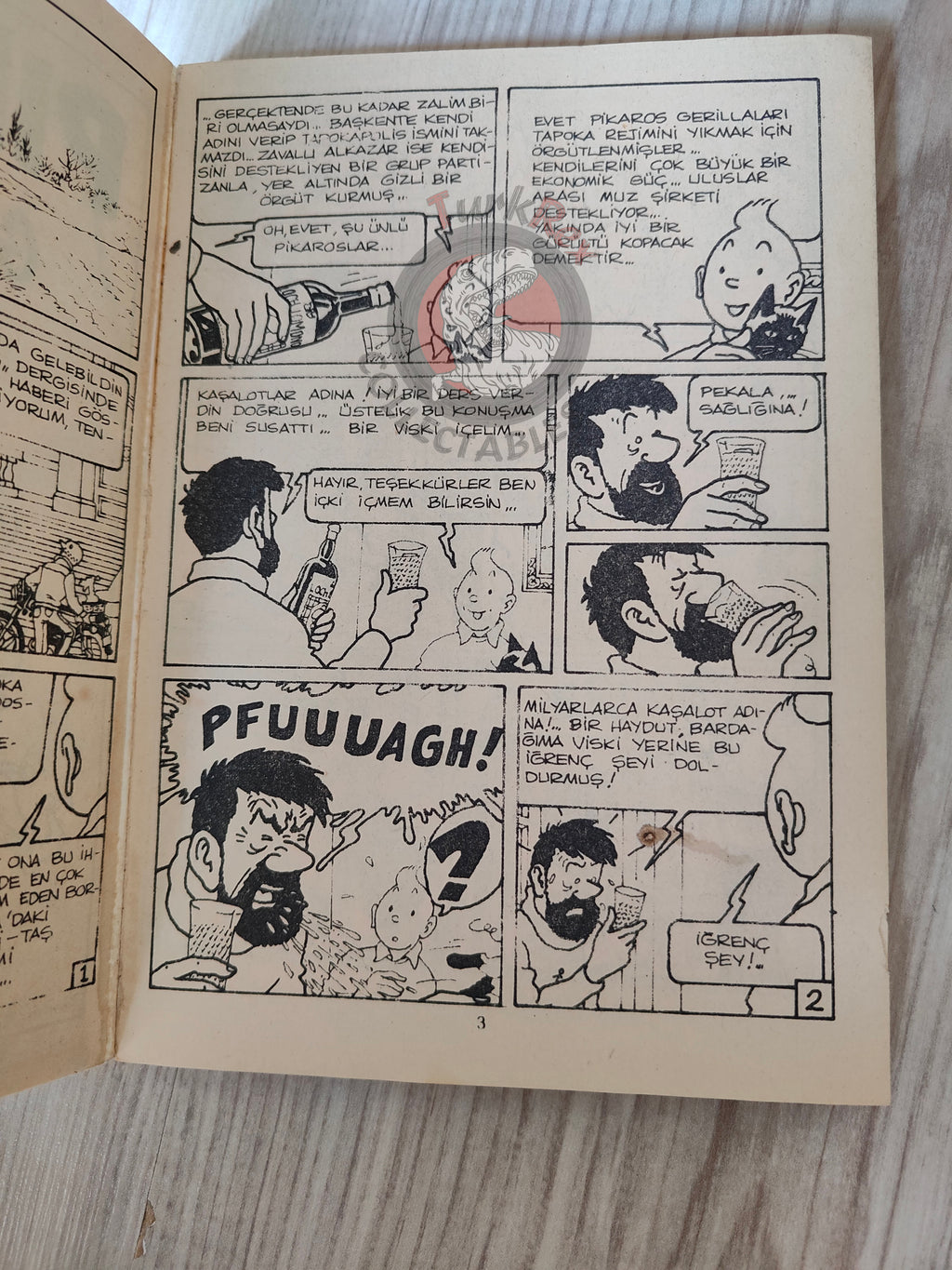 Tintin – Tintin and the Picaros early 1980s Turkish Edition Comic Turkey 2