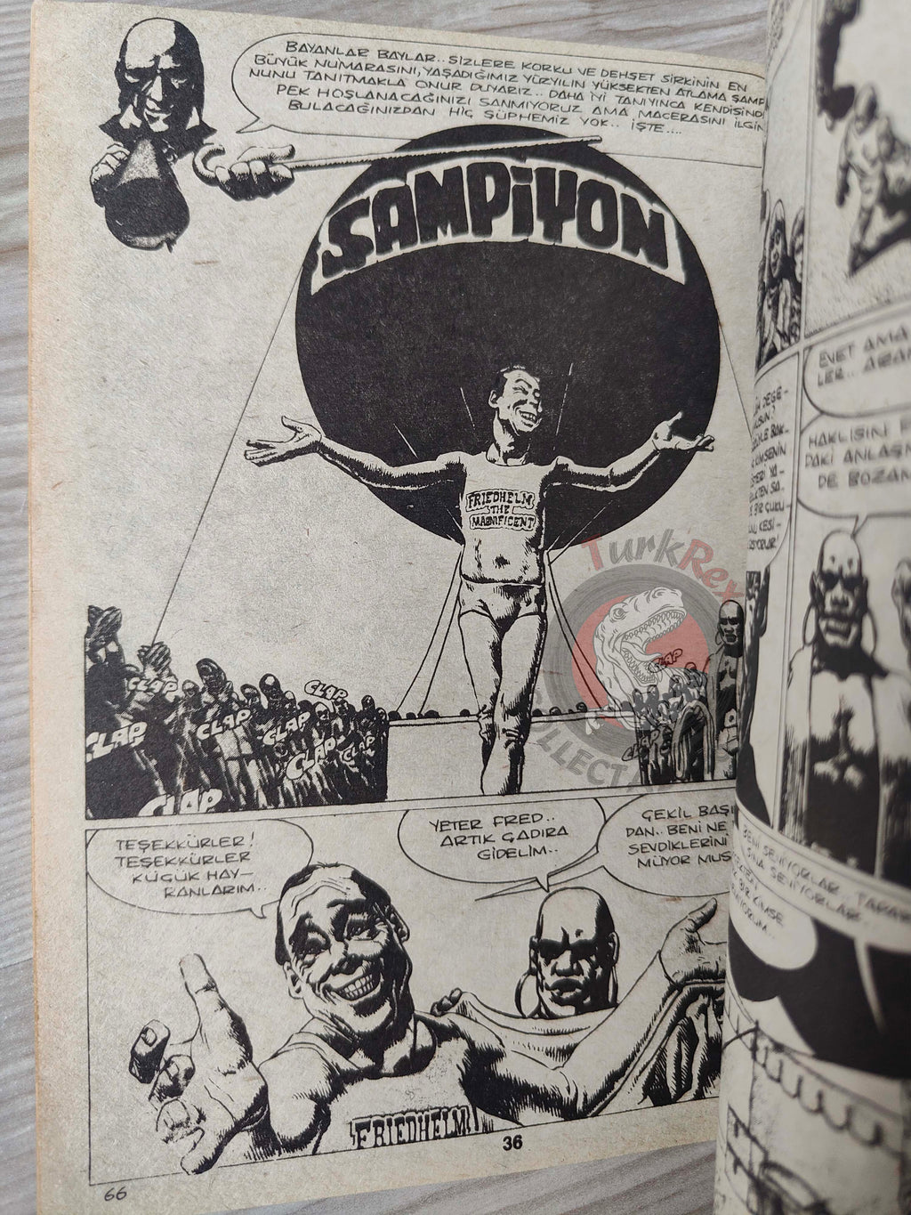 Süper Korku #20 late 80s Turkish Comic Turkey Creepy Eerie From the Darkness #1 Vampirella