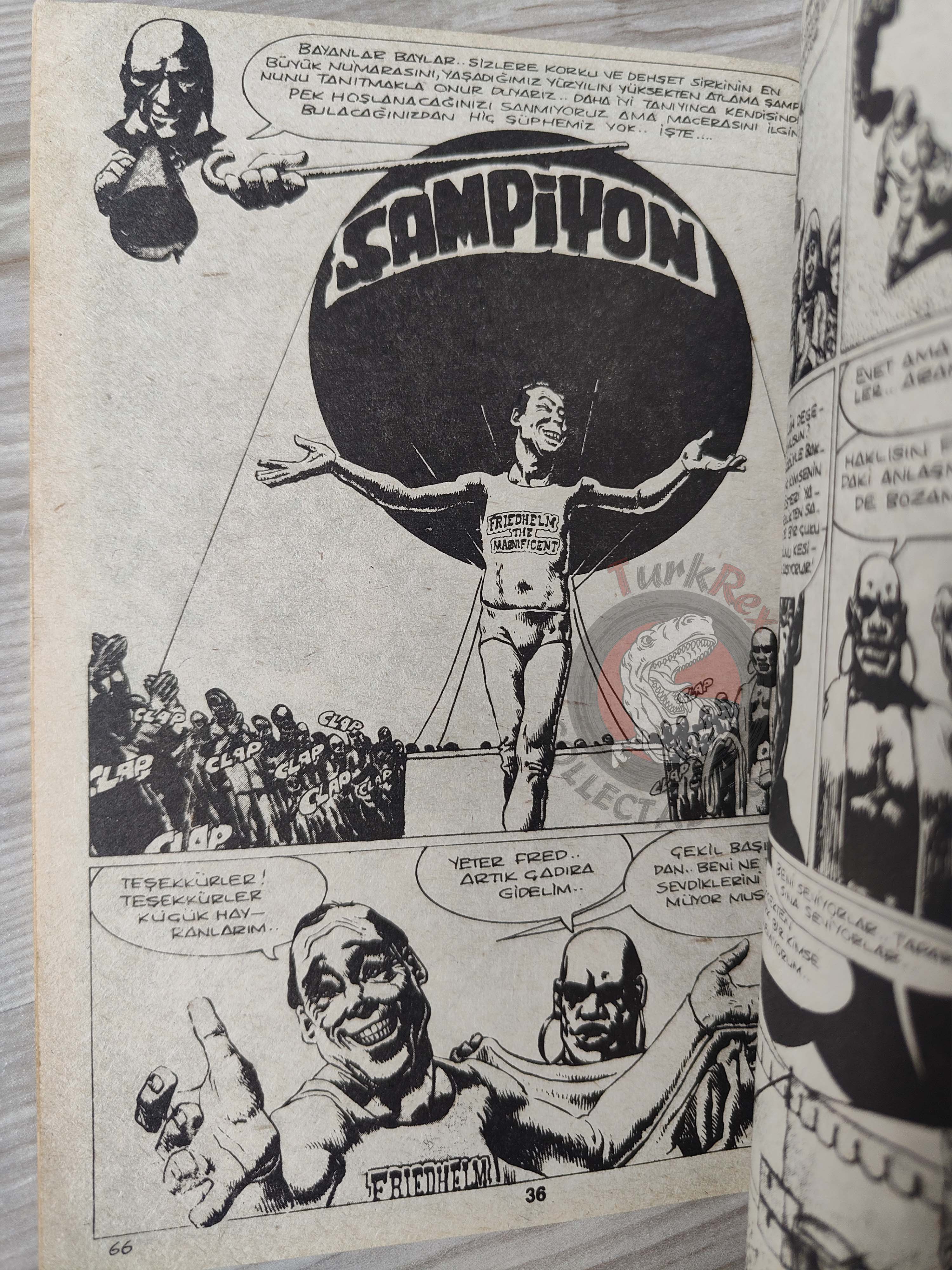 Süper Korku #20 late 80s Turkish Comic Turkey Creepy Eerie From the Darkness #1 Vampirella