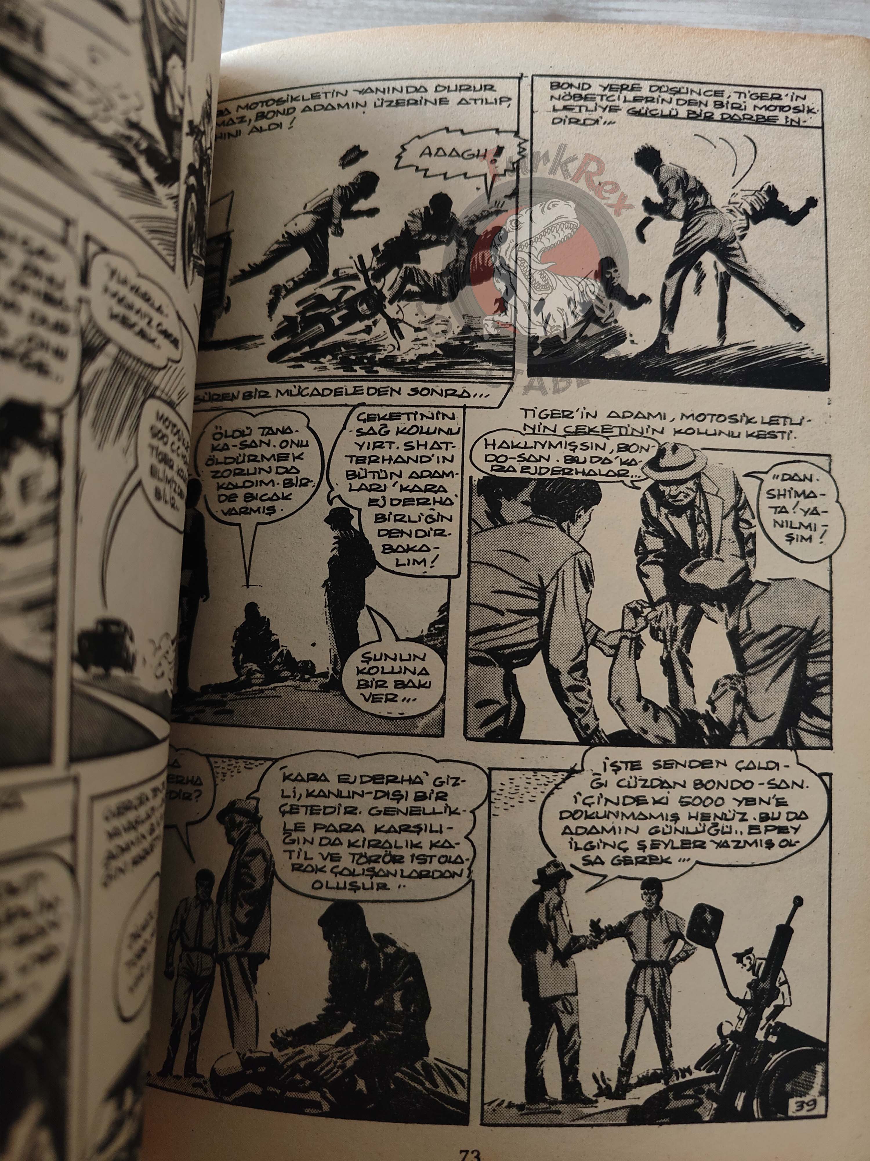 James Bond Vol #5 You Only Live Twice 80s Turkish Comic Turkey Daily Express