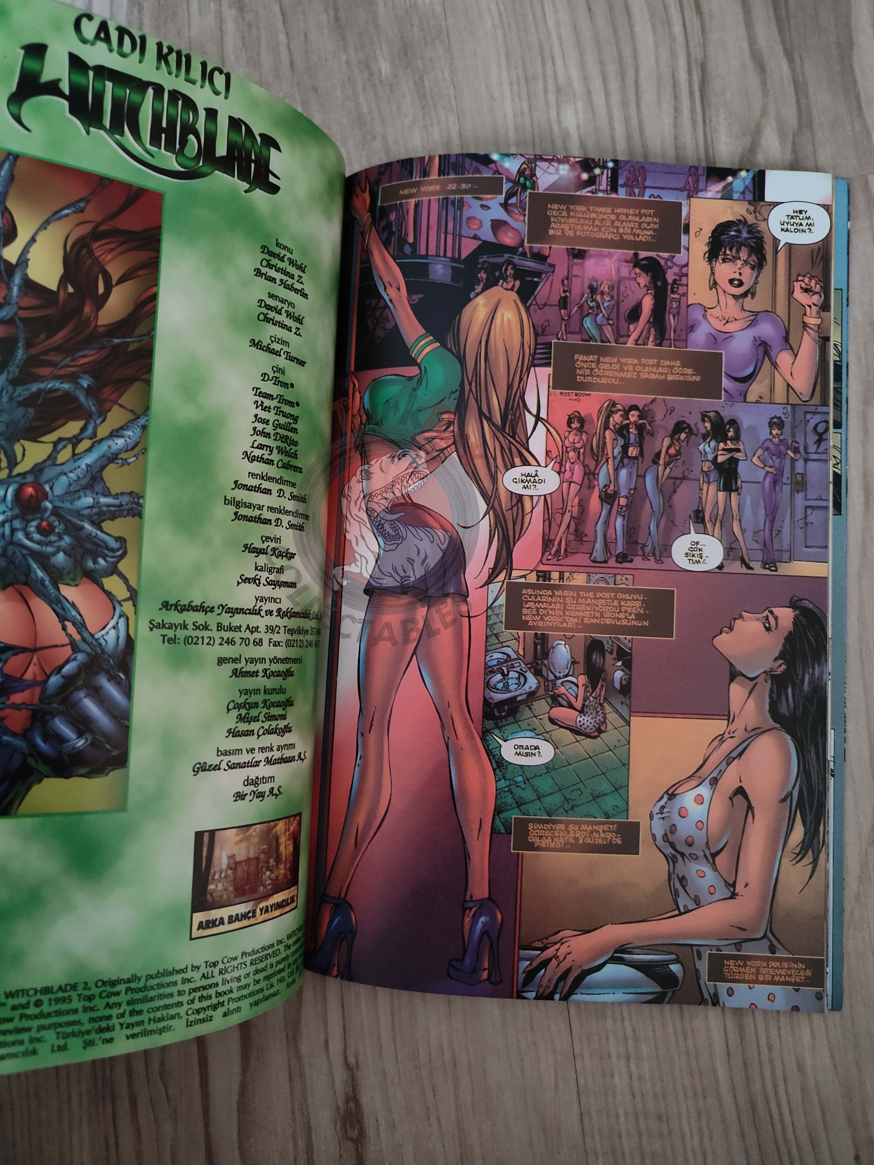Witchblade Vol #1 1999 Turkish Comic Turkey #1 #2 #3