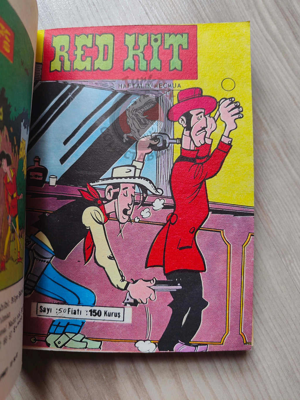 Lucky Luke #17 Contre Pat Poker 1973 Turkish Comic Turkey Le Vieux Nick