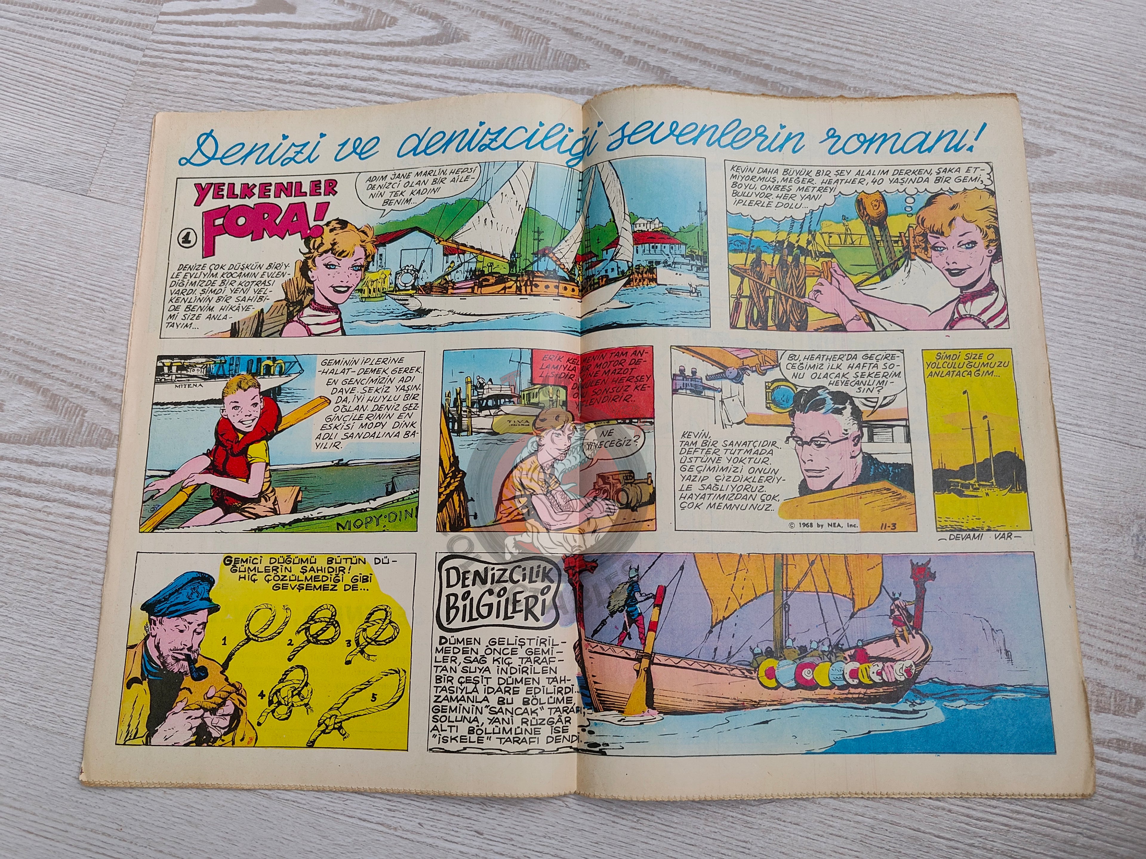 Doğan Kardeş 1969 Magazine #15 Turkish Comic Turkey Zero X, Captain Scarlet, Tarzan