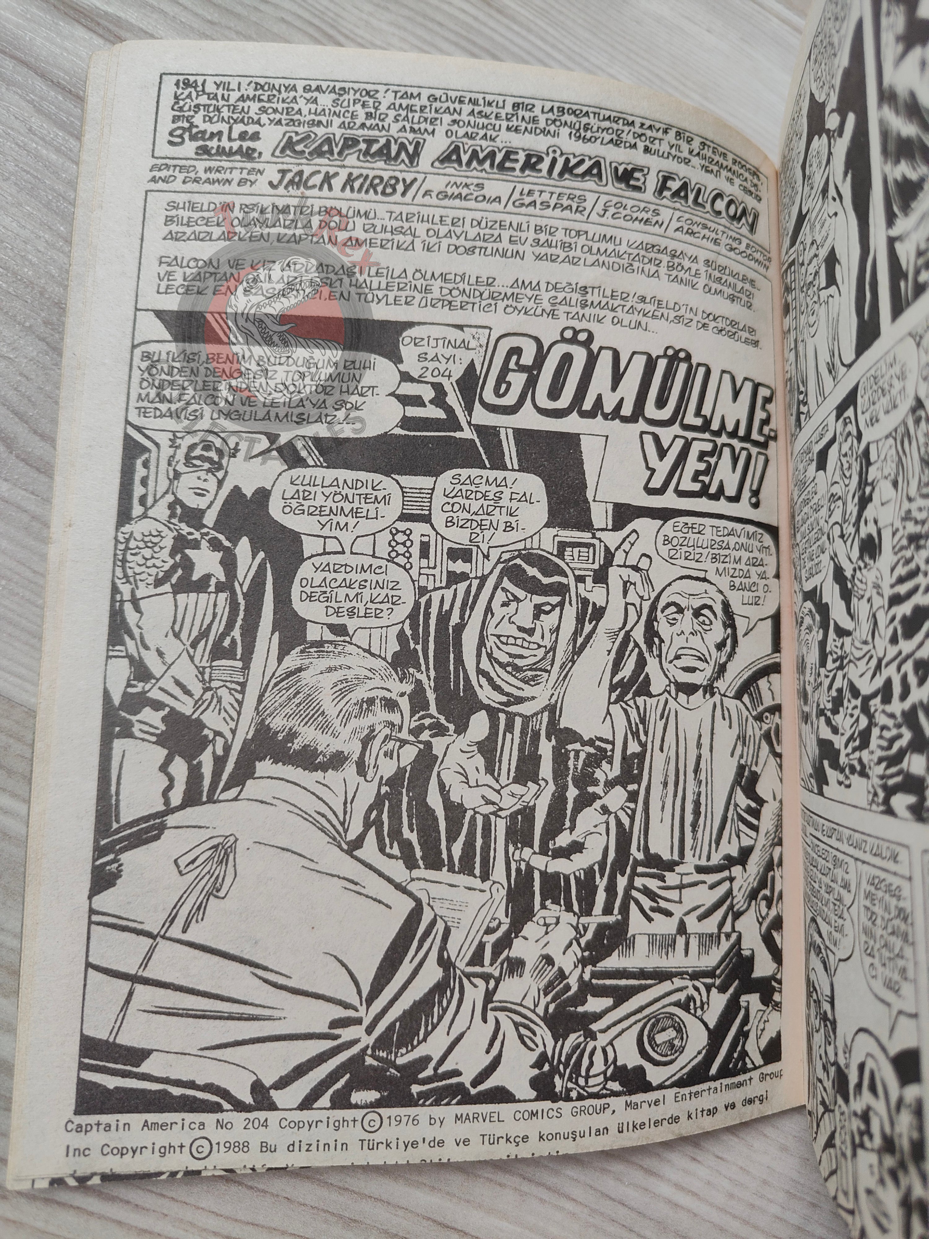 Captain America – Volume 7 1989 Turkish Comic Turkey Falcon