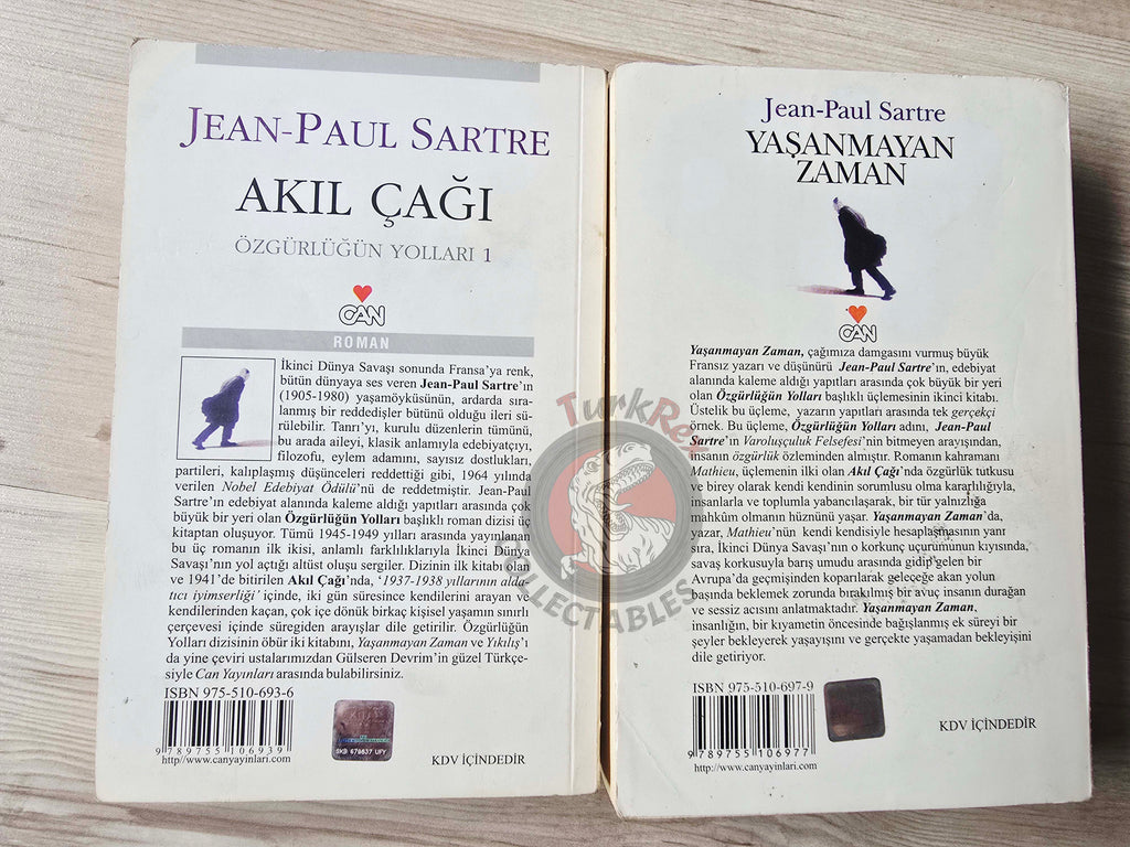 Jean-Paul Sartre – The Roads to Freedom 2001 Turkish Book Turkey