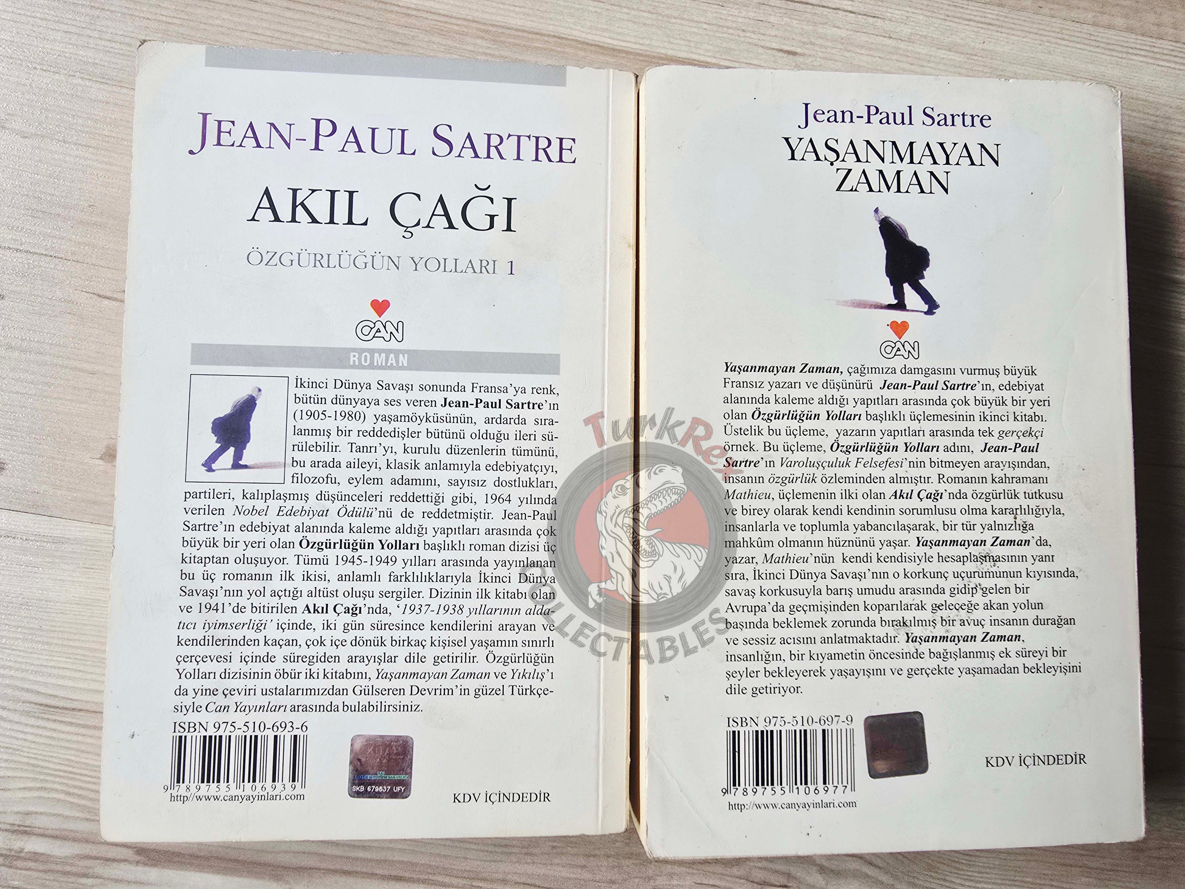 Jean-Paul Sartre – The Roads to Freedom 2001 Turkish Book Turkey