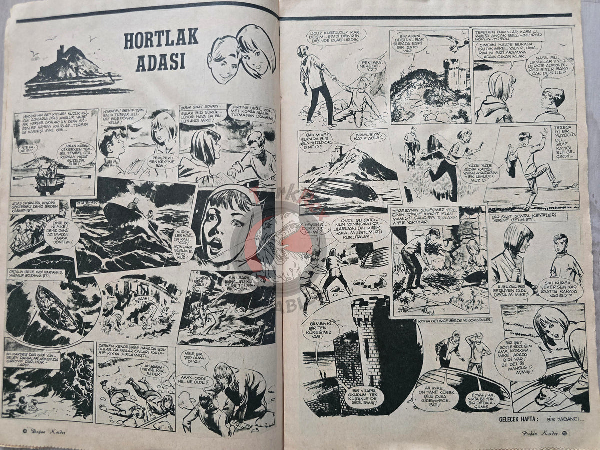 Doğan Kardeş 1971 Magazine #34 Turkish Comic Turkey William Tell Alice In Wonderland