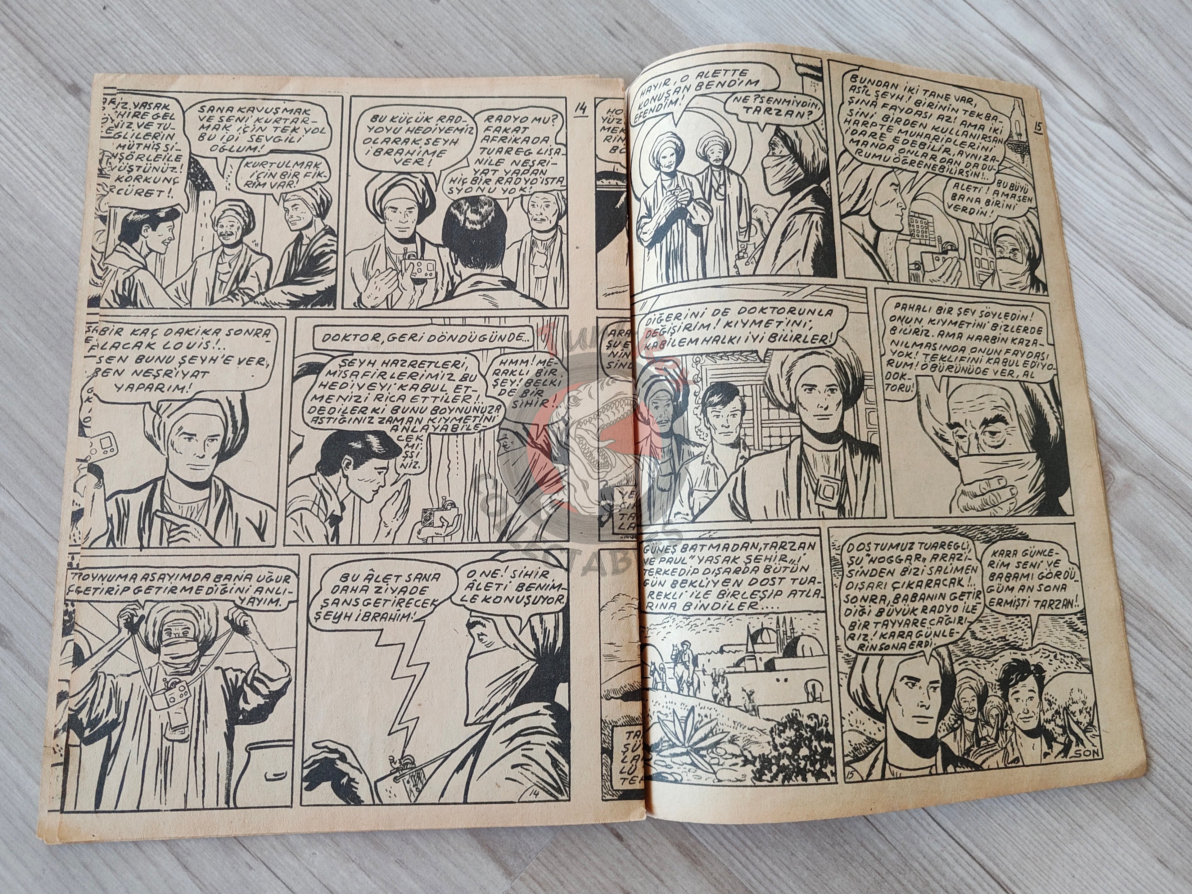 1001 Özel #119 1954 Tarzan and the Veiled Man Turkish Comic Mag Turkey