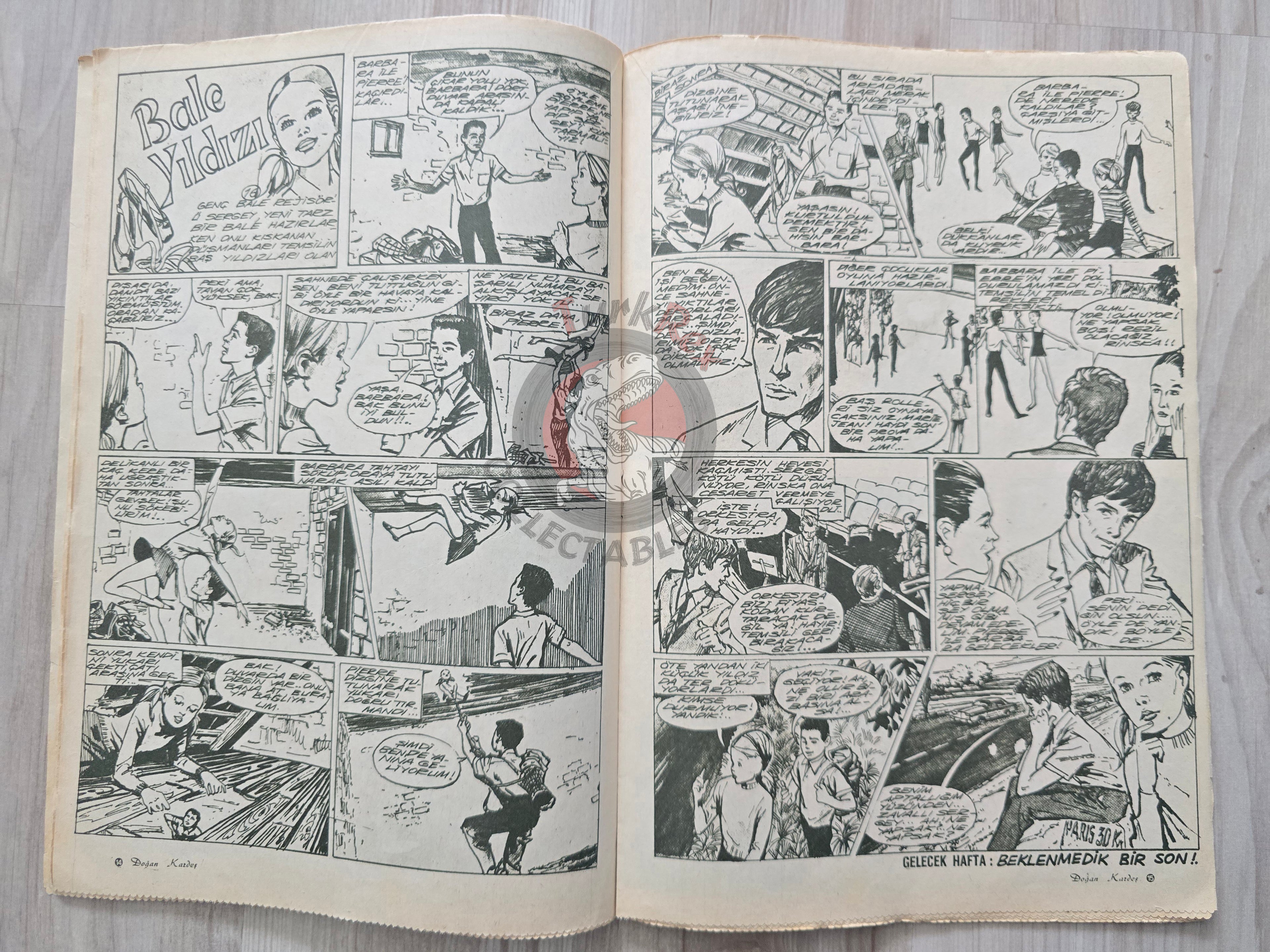 Doğan Kardeş 1971 Magazine #32 Turkish Comic Turkey Sinbad the Sailor Alice In Wonderland