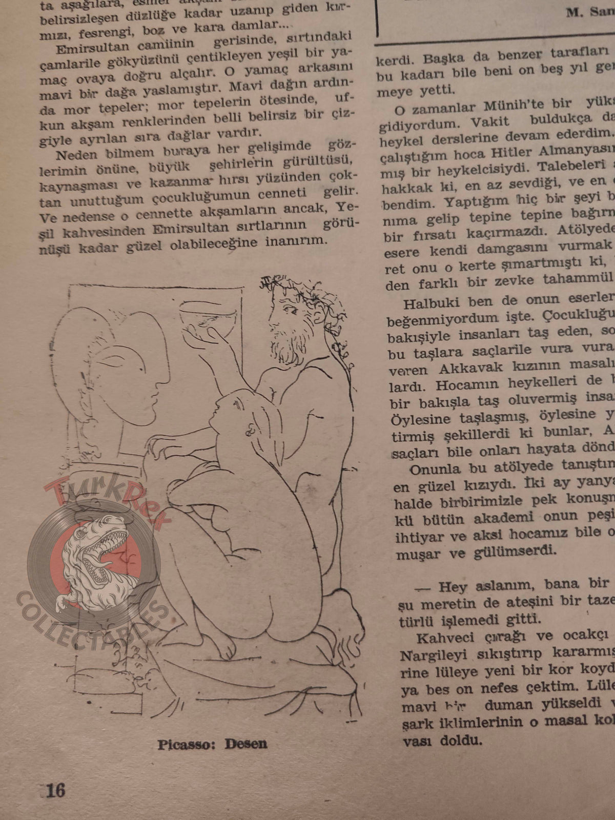 Varlık 1957 Pablo Picasso Turkish Literary Mag Turkey Fernand Léger Auguste Rodin